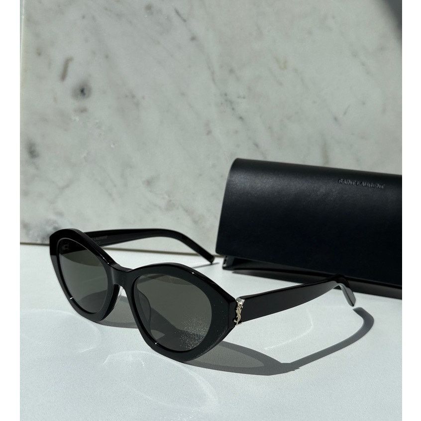 Saint Laurent Paris NEW Saint Laurent SL M60 Black Cat Eye Sunglasses Size ONE SIZE - 5 Thumbnail