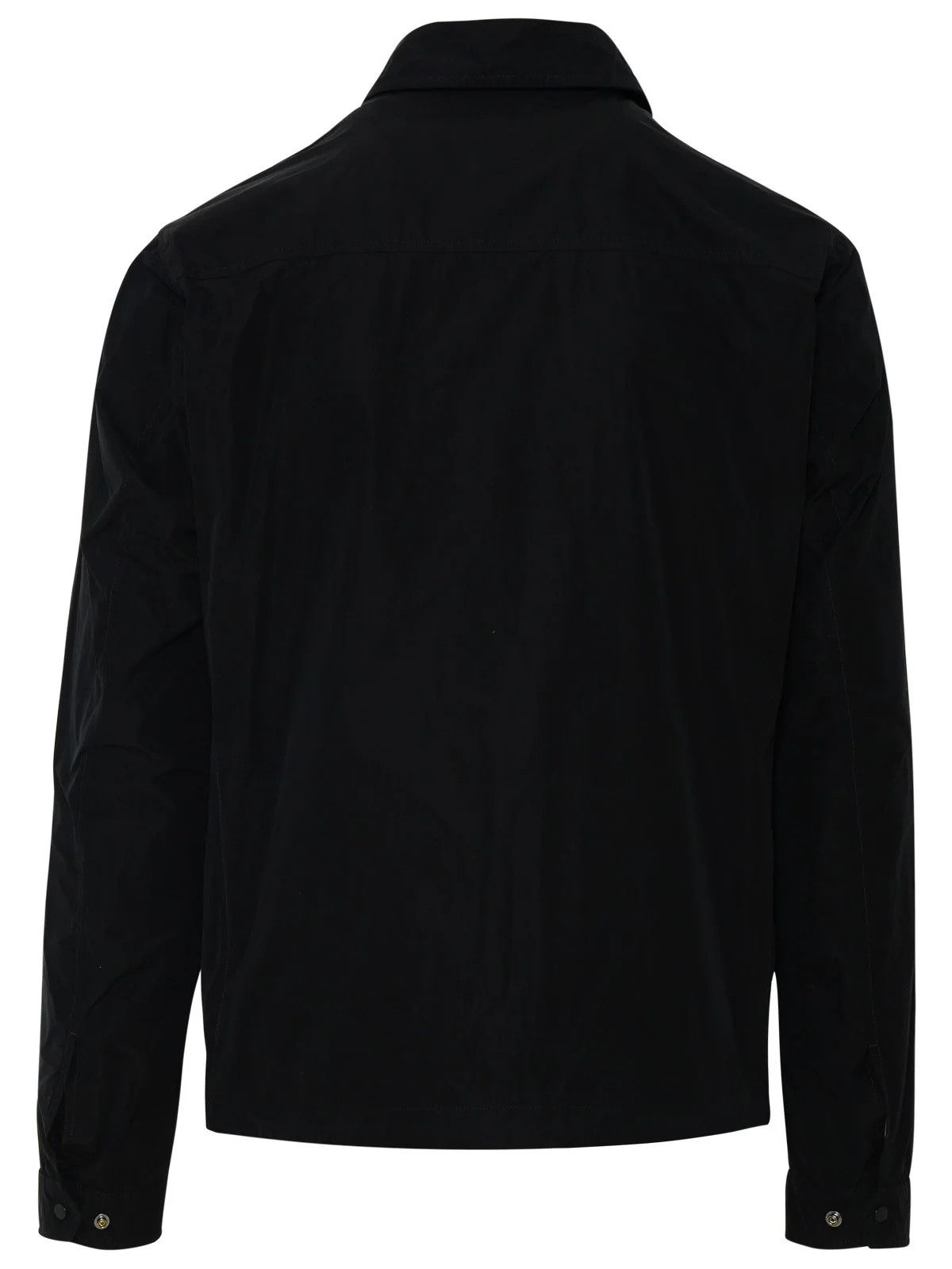C.P. Company o1y1224 Logo Zip Jacket in Black Size US M / EU 48-50 / 2 - 2 Thumbnail