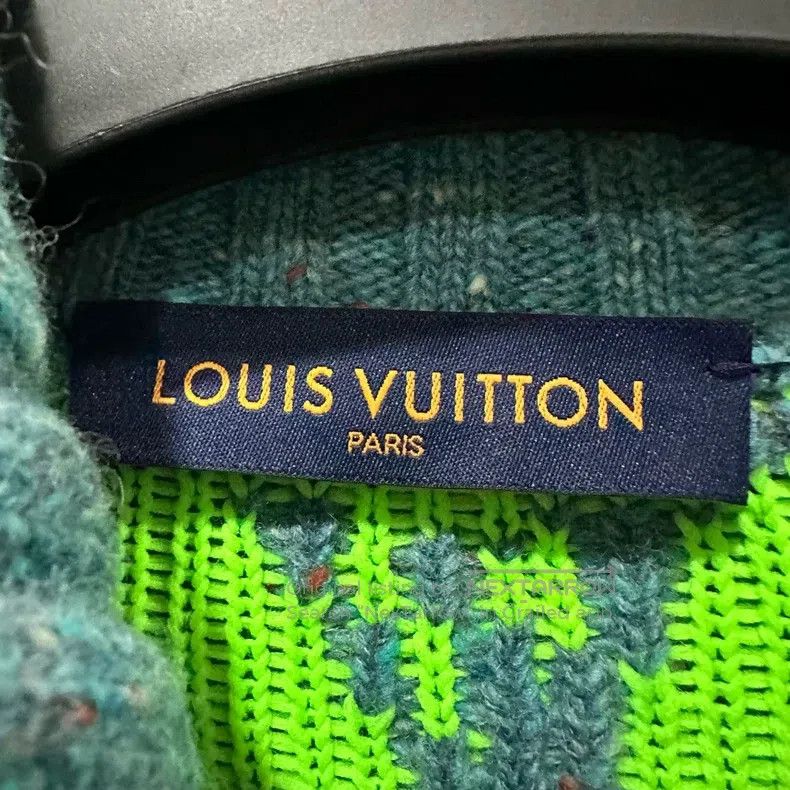 Louis Vuitton Louis Vuitton Full print print knit wool jacket Size US M / EU 48-50 / 2 - 2 Thumbnail