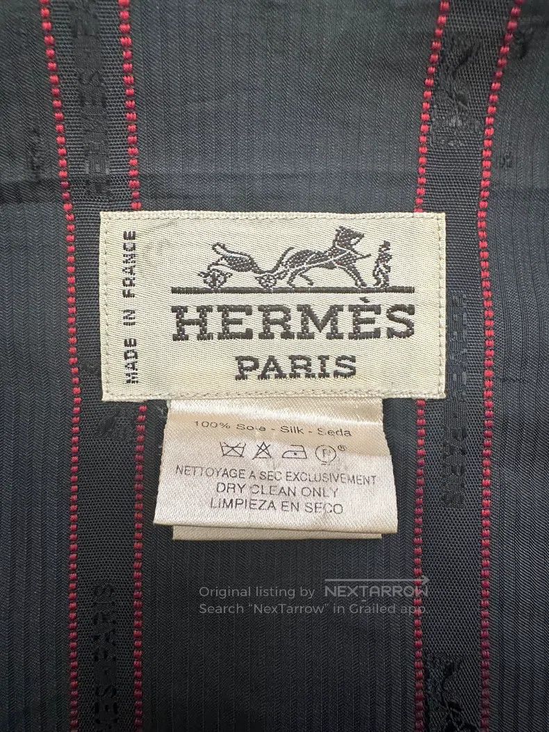 Hermes Hermes Vintage silk buttoned mid-length trench coat - grey Size S / US 4 / IT 40 - 9 Thumbnail