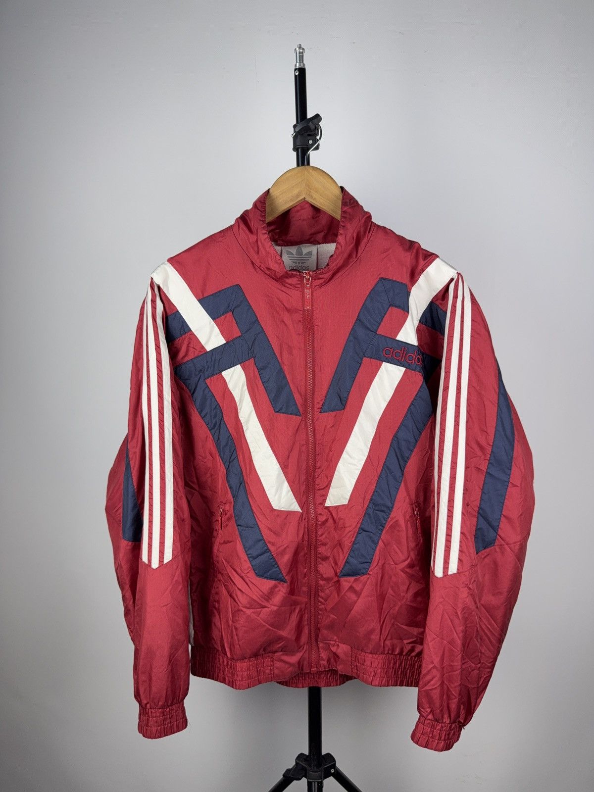 Adidas Vintage Adidas Red Track Jacket DTV BUCHS 90s Size Size US S / EU 44-46 / 1 - 1 Thumbnail