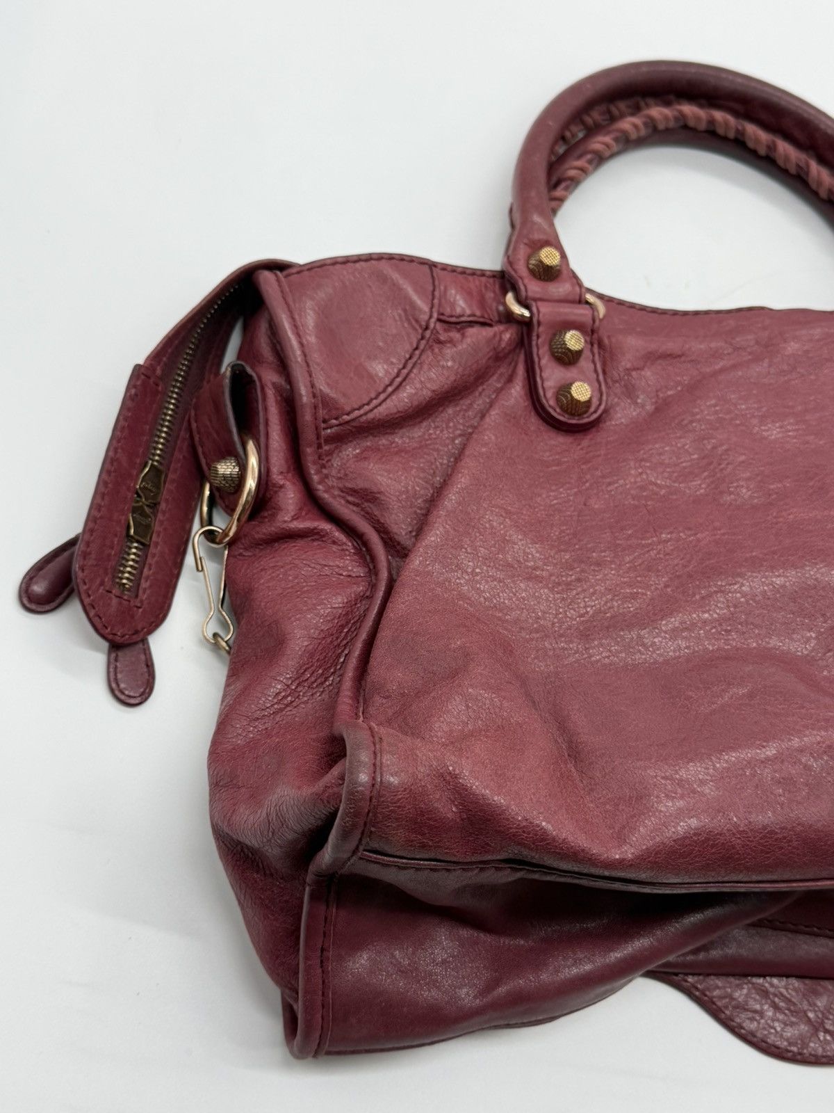 Balenciaga Balenciaga - 2000’s - Motorcycle Classic City Burgundy Wine Size ONE SIZE - 5 Thumbnail