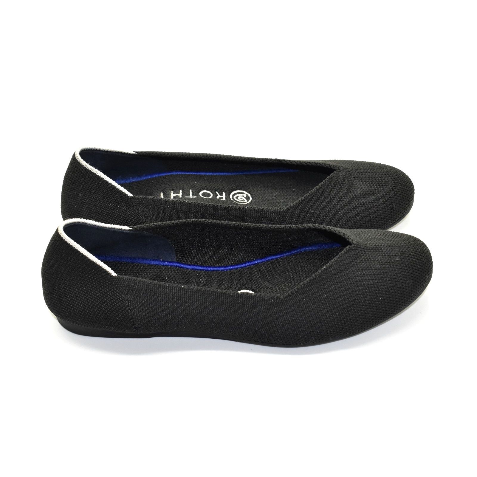 Rothy's NWOB ROTHYS Birdseye Black Stretch Knit Ballet Shoes Size W7 Size US 7 / IT 37 - 3 Thumbnail