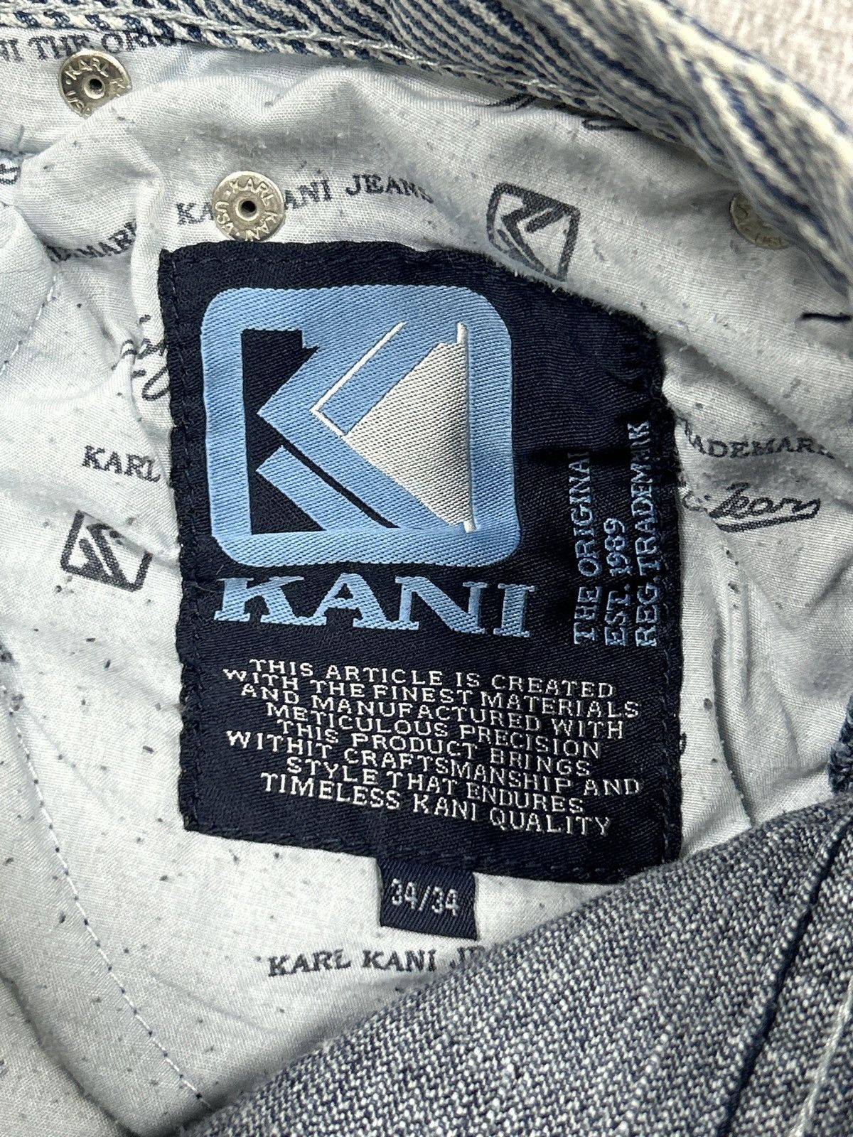 Karl Kani Karl Kani 00s og vintage baggy jeans Size US 34 / EU 50 - 5 Thumbnail