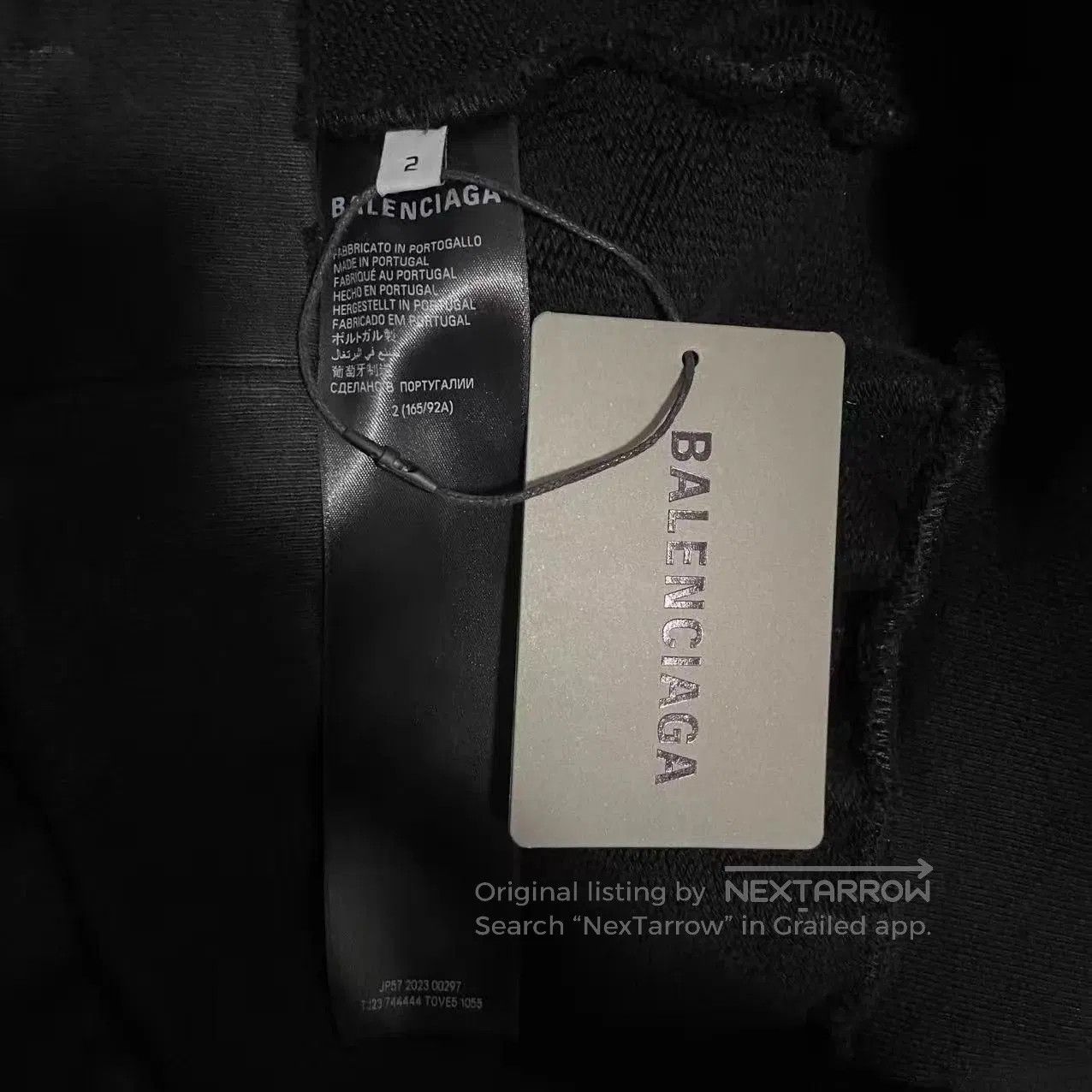 Balenciaga Black Zip-Up Hoodie with Eiffel Tower Graphic. Size US M / EU 48-50 / 2 - 4 Thumbnail
