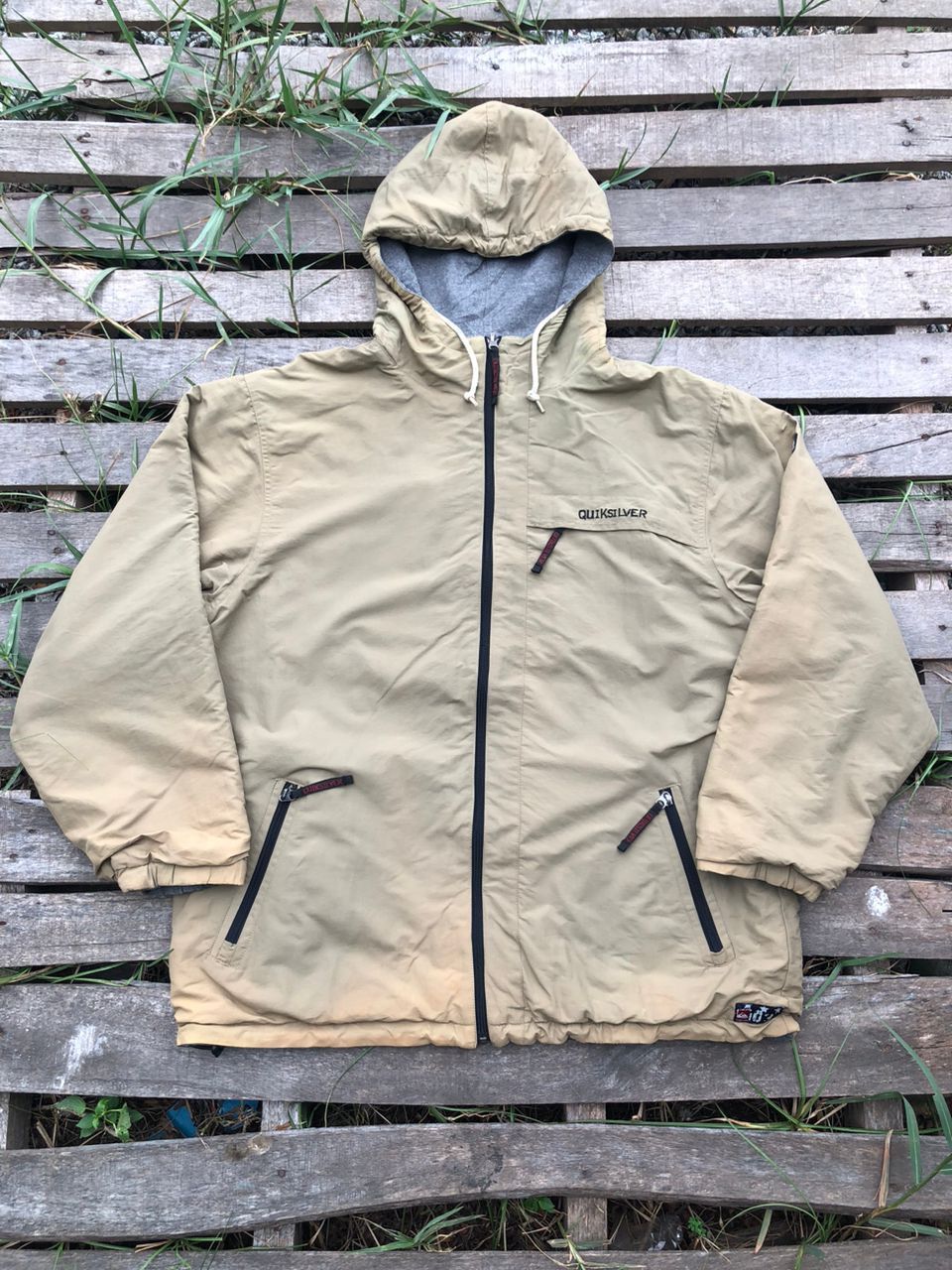 Quiksilver Vintage Quiksilver Reversible Jacket Faded Size US L / EU 52-54 / 3 - 1 Thumbnail