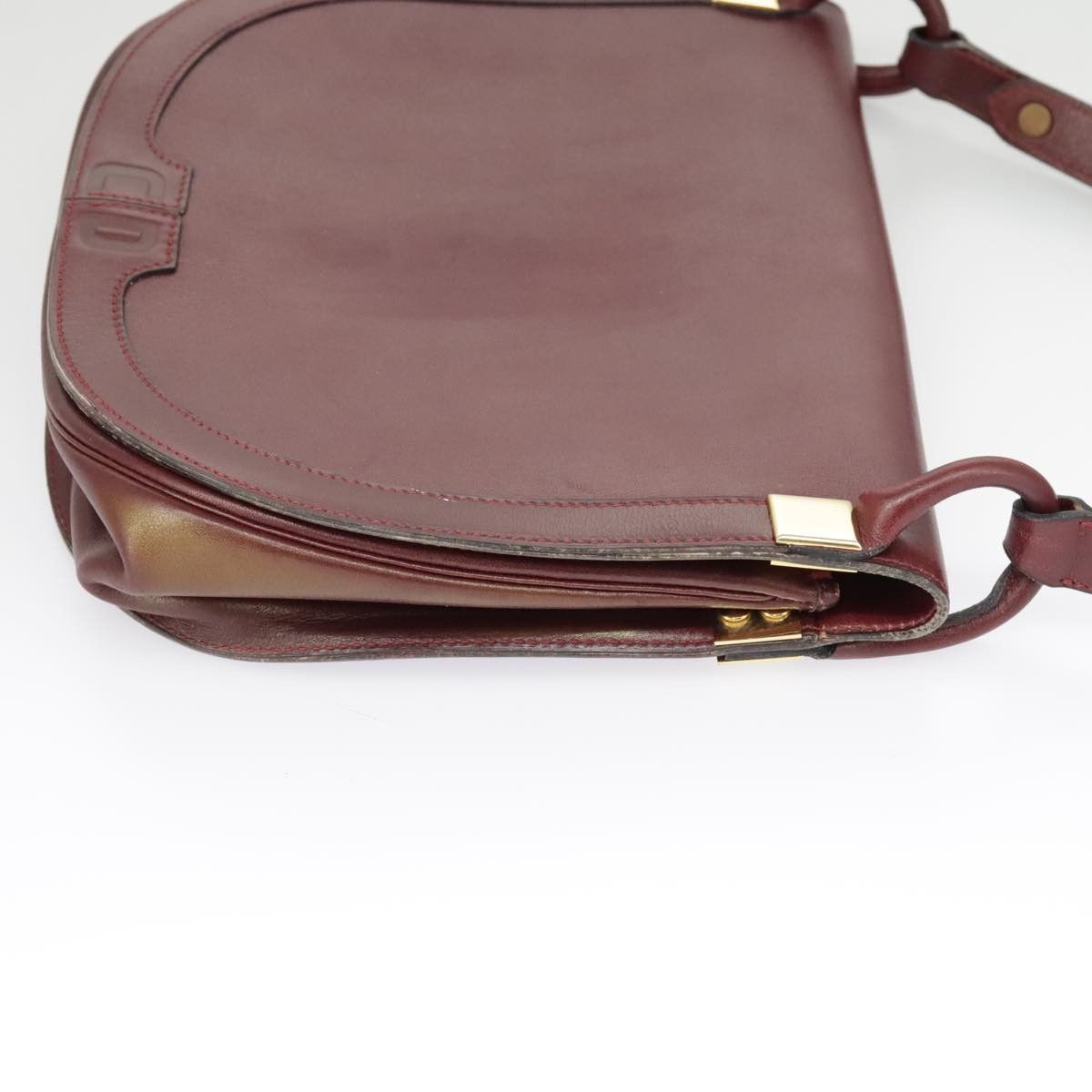Dior DIOR Shoulder Bag Leather Bordeaux Gold Size ONE SIZE - 4 Thumbnail