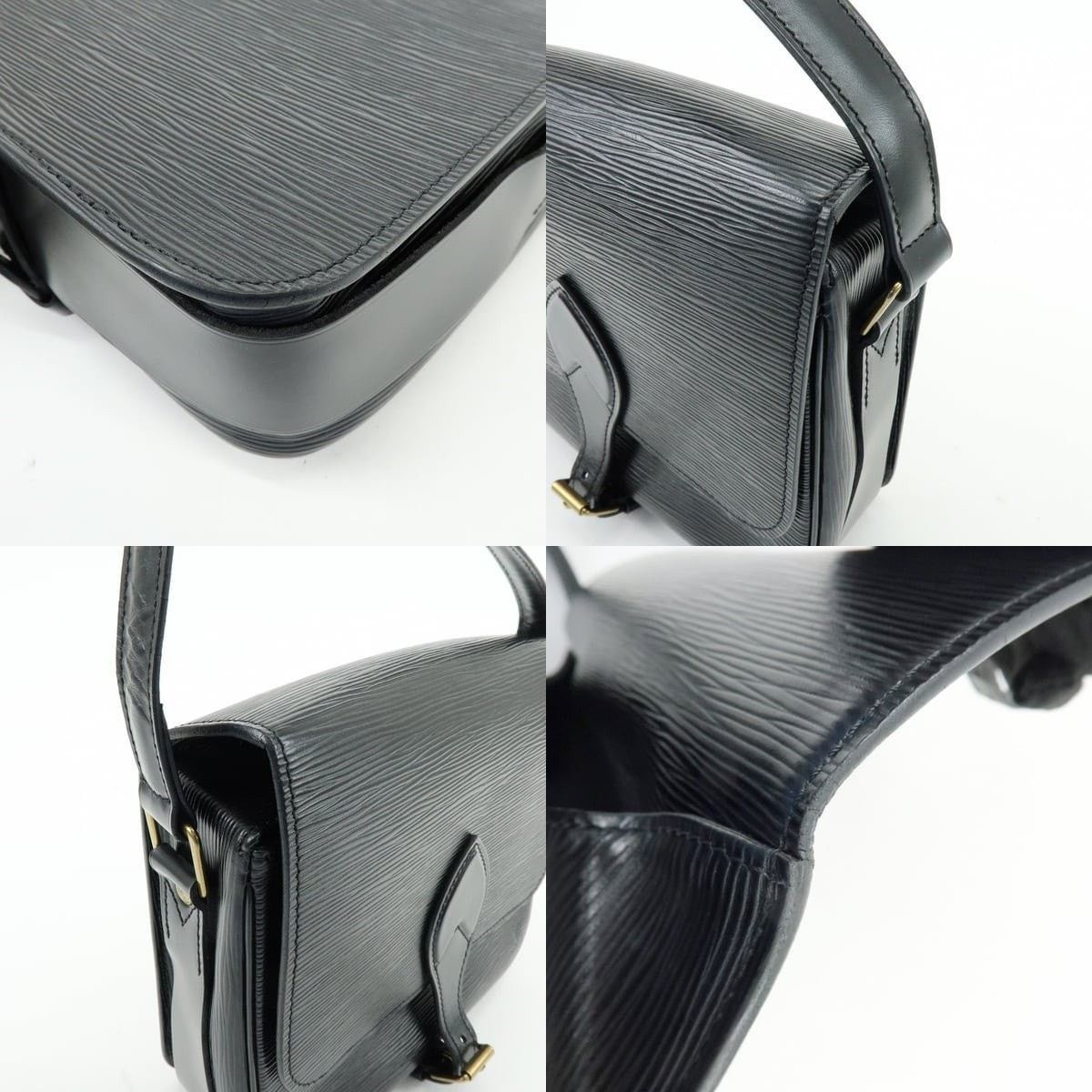 Louis Vuitton Louis Vuitton Epi Cartouchiere Shoulder Bag Black Size ONE SIZE - 6 Thumbnail