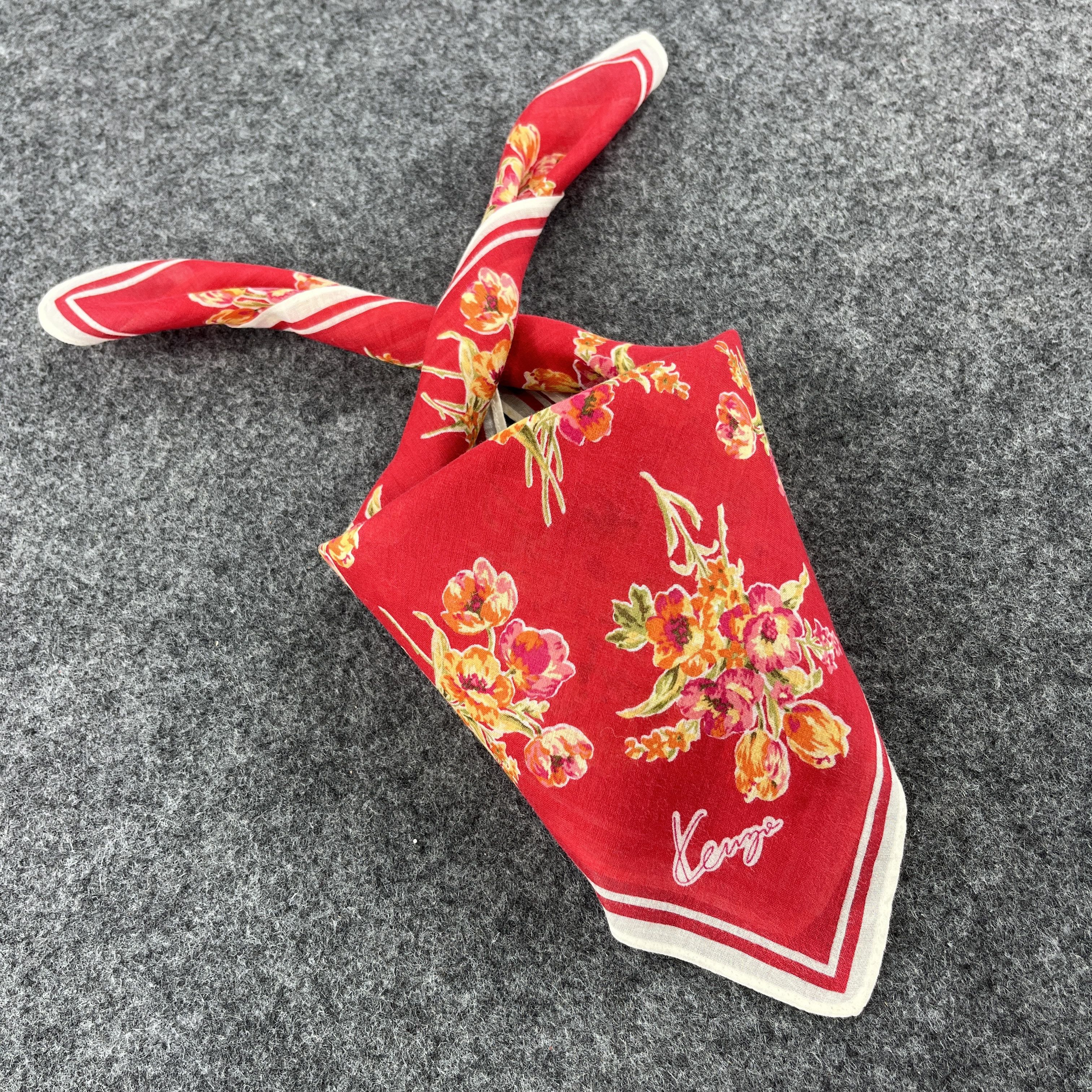 Kenzo × Vintage Kenzo Handkerchief / Bandana / Neckerchief B382 Size ONE SIZE - 8 Thumbnail