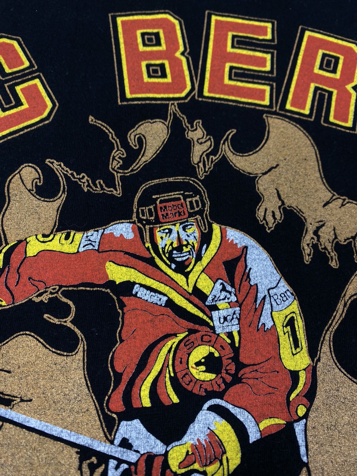 NHL LASTDROP🔥 1991 1992 SC Bern Schweizer Meister T-shirt Hockey Size US XL / EU 56 / 4 - 4 Thumbnail