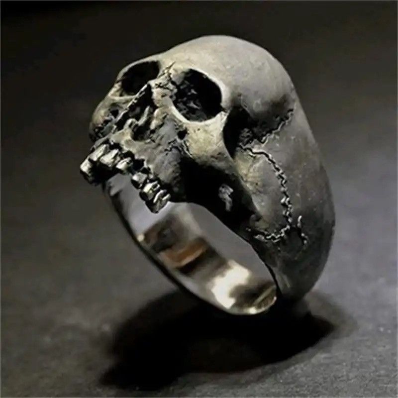 Vintage New Neo-Gothic Style Antique Skull Size ONE SIZE - 1 Thumbnail