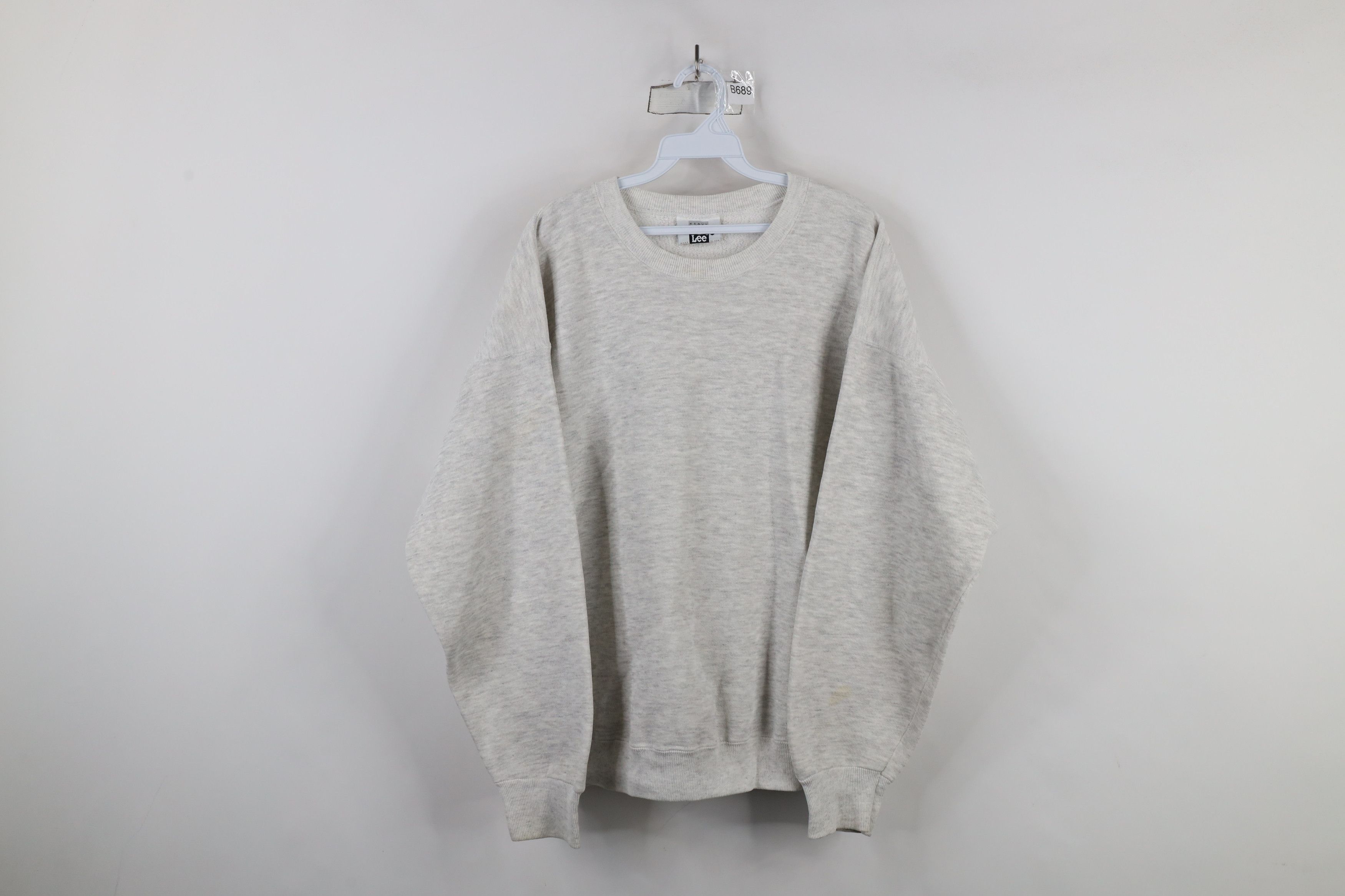 Vintage Vintage 90s Streetwear Heavyweight Crewneck Sweatshirt Gray Size US XL / EU 56 / 4 - 1 Thumbnail
