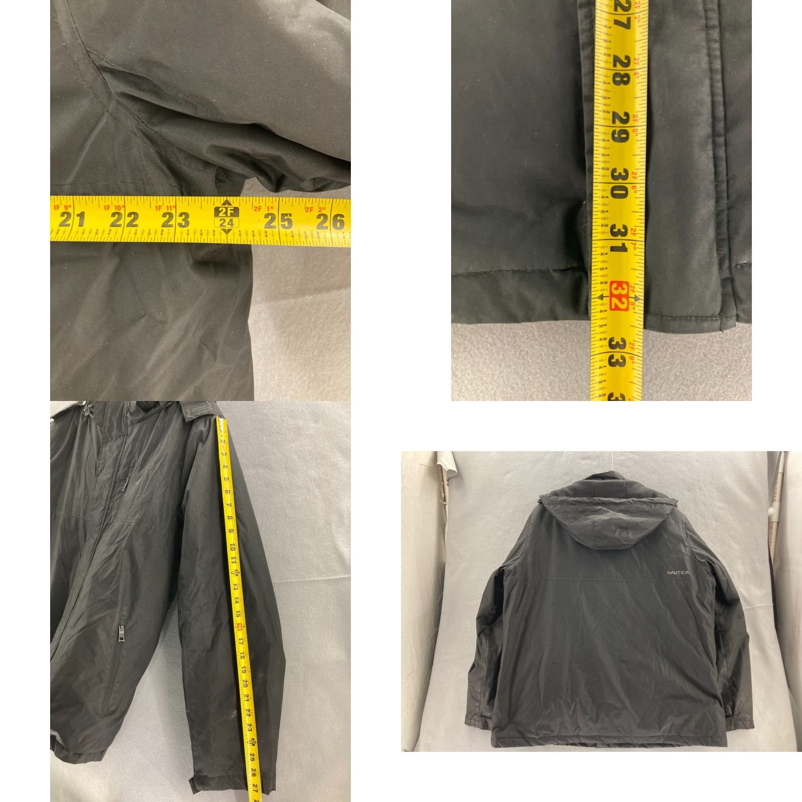 Nautica Nautica Rain Coat Mens XL Black Insulated Weather Resistant Coat Size US XL / EU 56 / 4 - 9 Thumbnail
