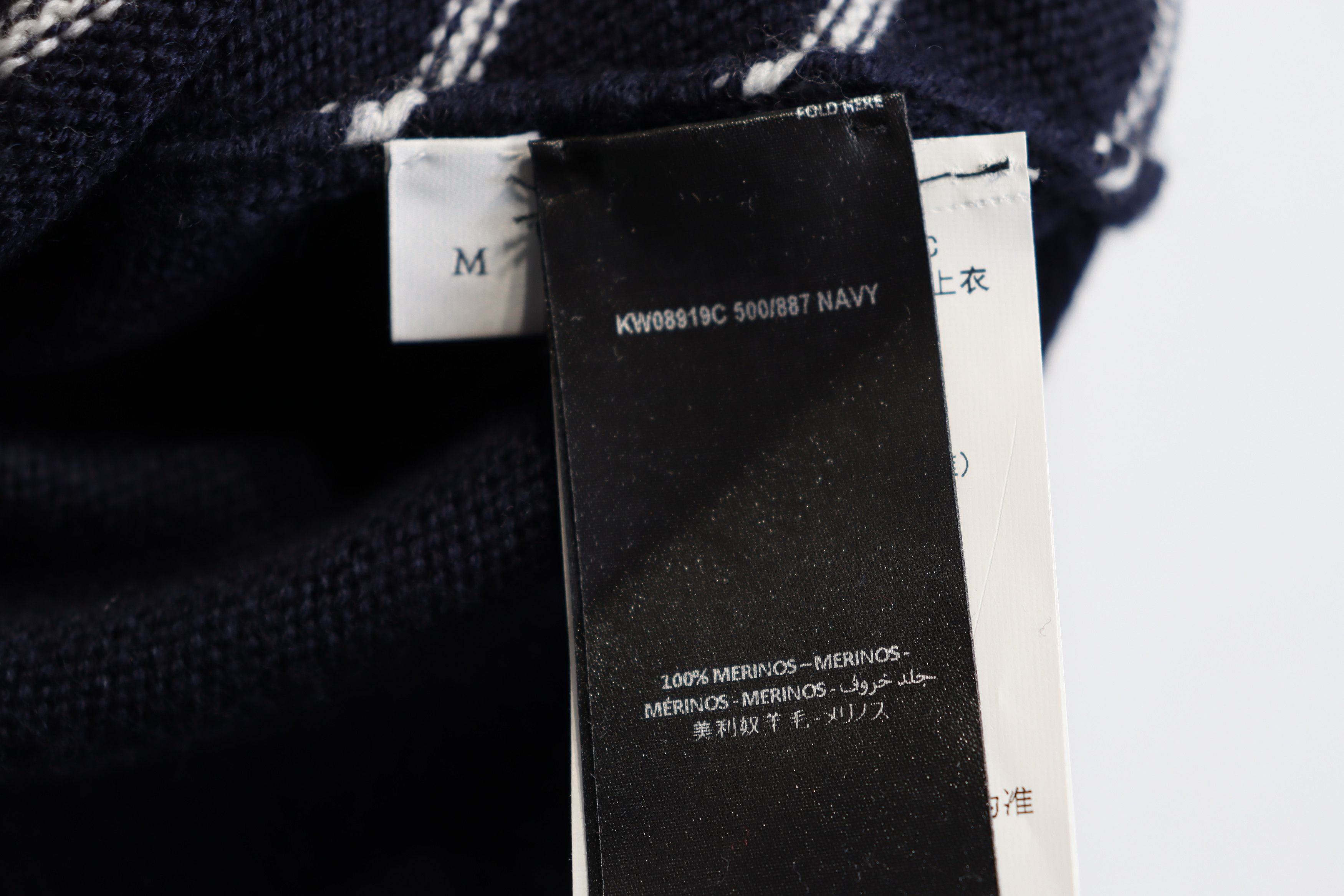 JW Anderson o1rshd1 Logo Knitwear in Navy/Ice Blue Size US M / EU 48-50 / 2 - 14 Thumbnail