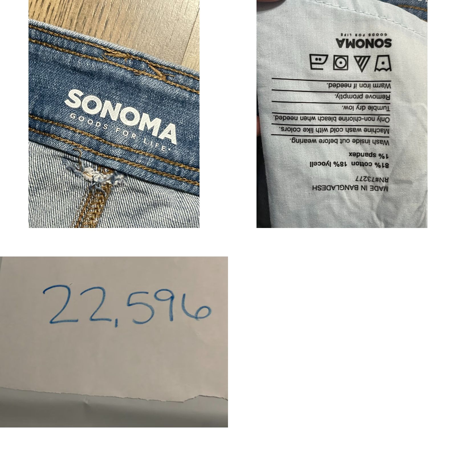 Vintage Sonoma Jeans Women's Size 12 Capris Blue Denim Relaxed Pockets Jeans Women 12 Capri Pockets Size 34" / US 12 / IT 48 - 8 Thumbnail