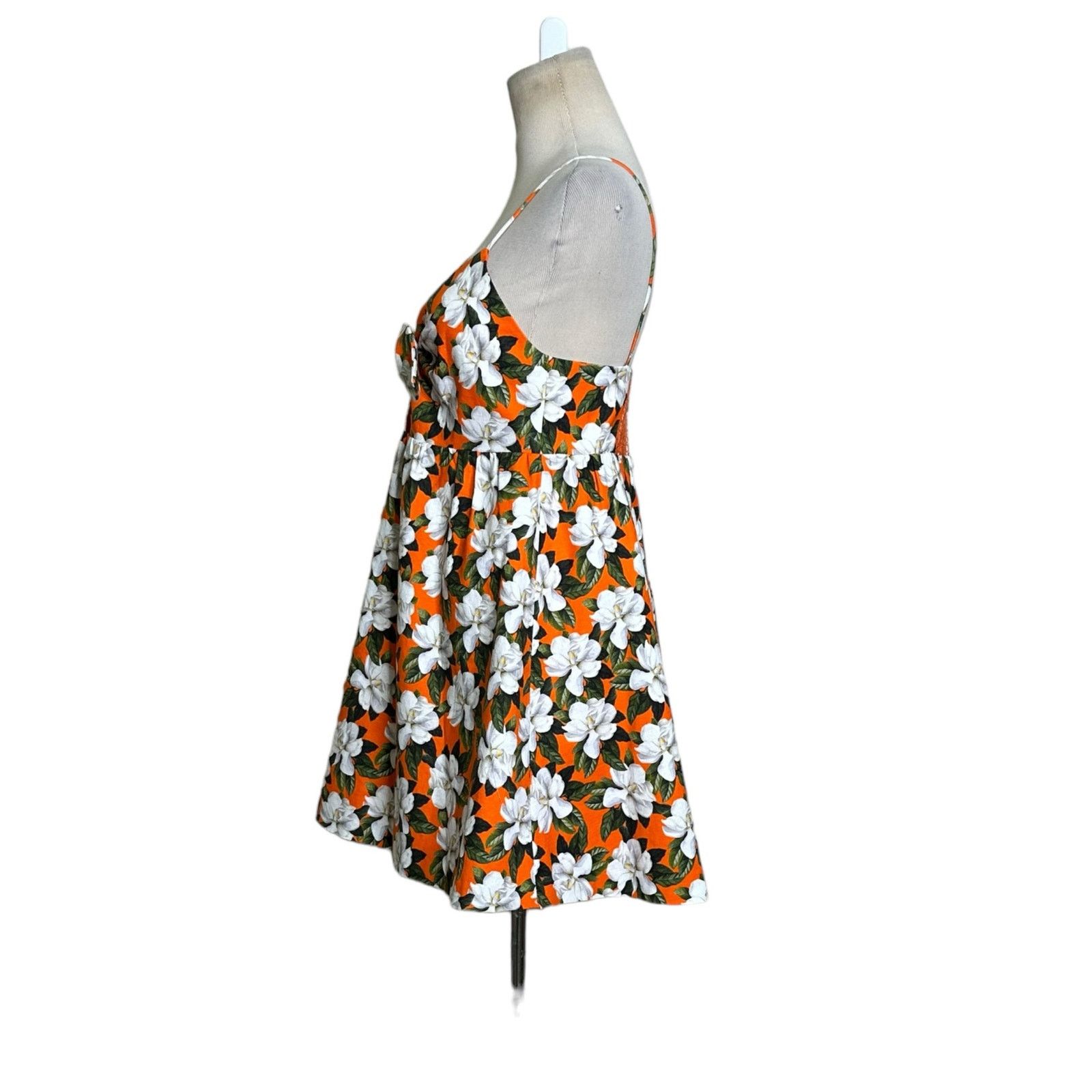 Alice + Olivia Alice + Olivia orange white floral mini dress size 2 Size XS / US 0-2 / IT 36-38 - 7 Thumbnail