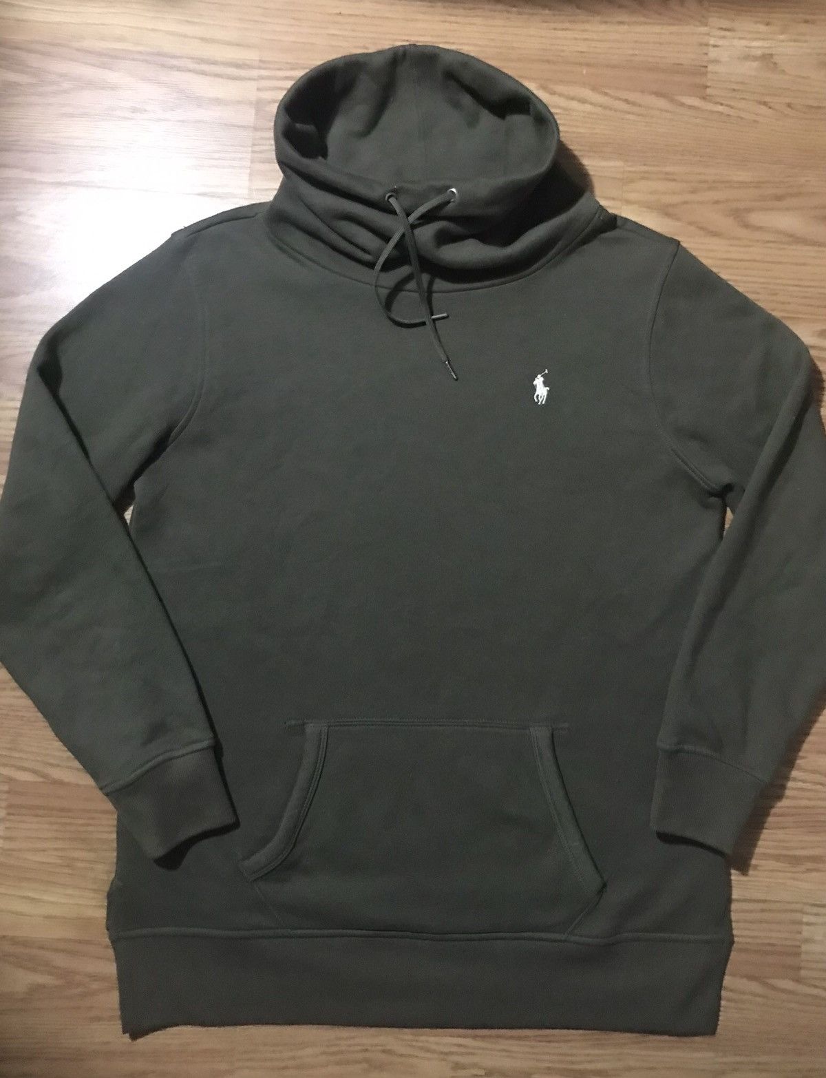 Polo Ralph Lauren Polo Ralph Lauren Olive Green Drawstring Pullover Mens S Size US S / EU 44-46 / 1 - 1 Thumbnail