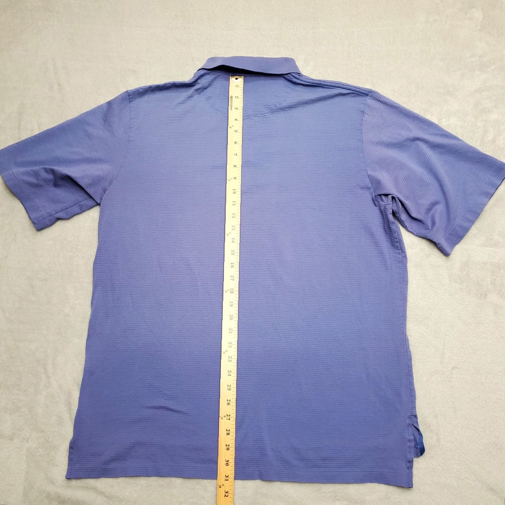 Polo Ralph Lauren Polo Ralph Lauren Shirt Men XL Blue Ribbed 100% Pima Cotton Casual Polo Shirt Size US XL / EU 56 / 4 - 8 Thumbnail