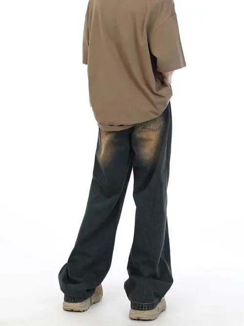 VIBE Vintage washed distressed casual jeans Size US 34 / EU 50 - 5 Thumbnail