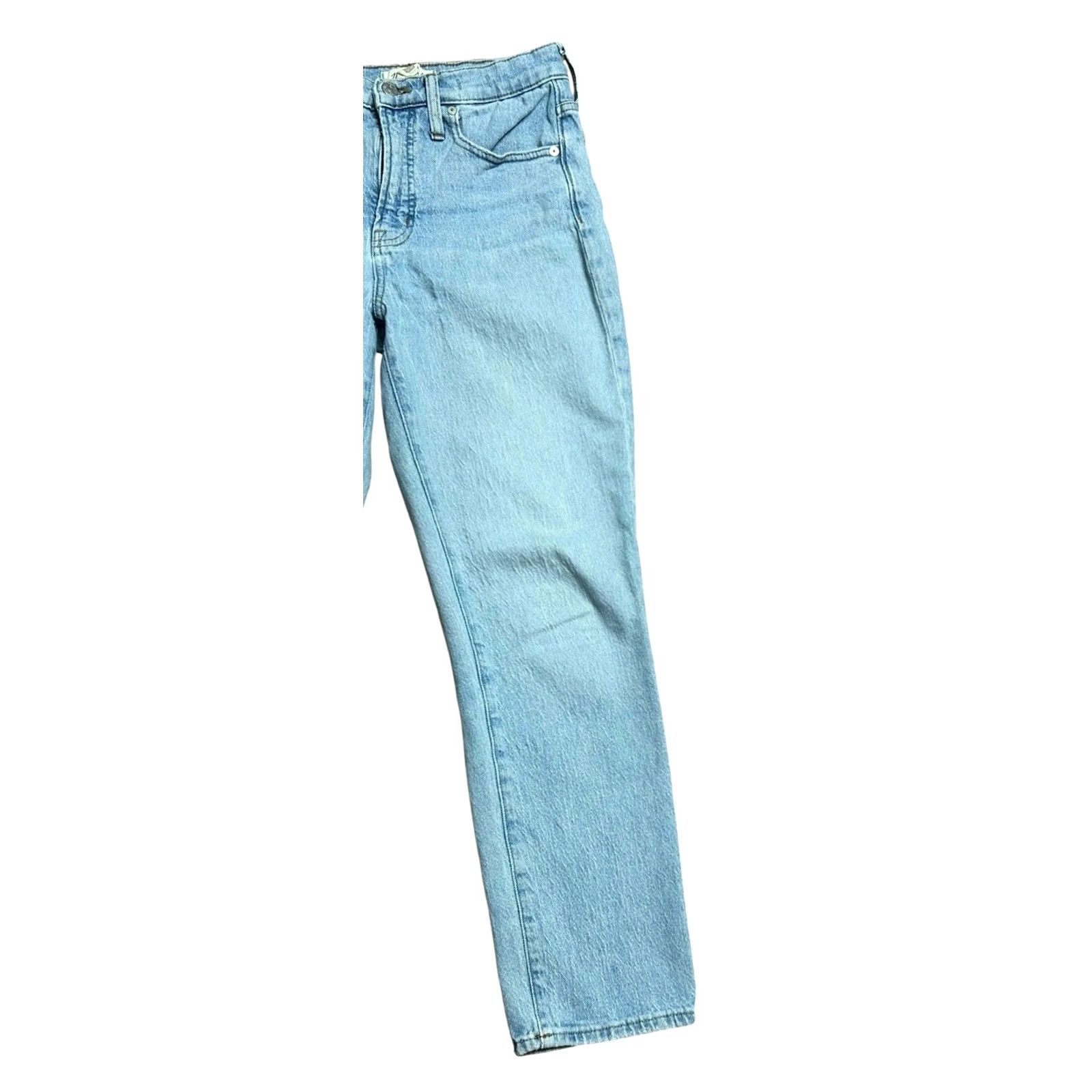 Madewell Madewell Jeans Women's 27 Blue Light Wash High Rise Straight Leg Vintage 90s Style Regular Fit 5-Pocket Denim Size 27" / US 4 / IT 40 - 3 Thumbnail