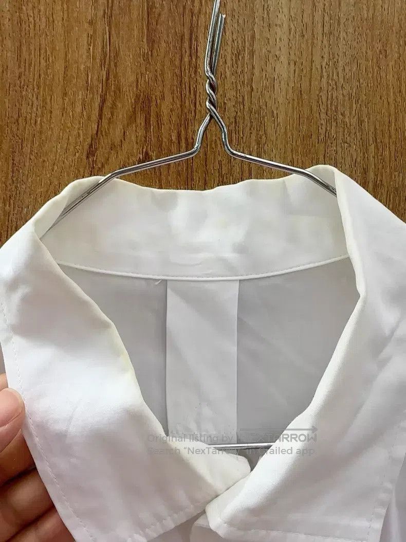 Yohji Yamamoto Yohji Yamamoto White Irregular Long Sleeve Shirt Size US M / EU 48-50 / 2 - 4 Thumbnail