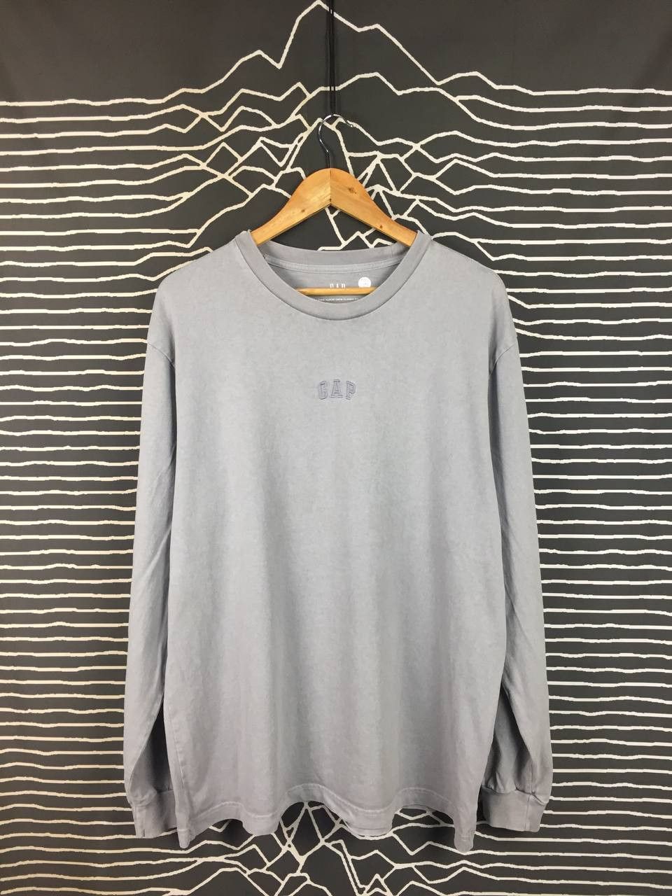 Gap GAP Embroidered Logo Classic Fit Long Sleeve Crew Neck Tee Size US L / EU 52-54 / 3 - 2 Thumbnail