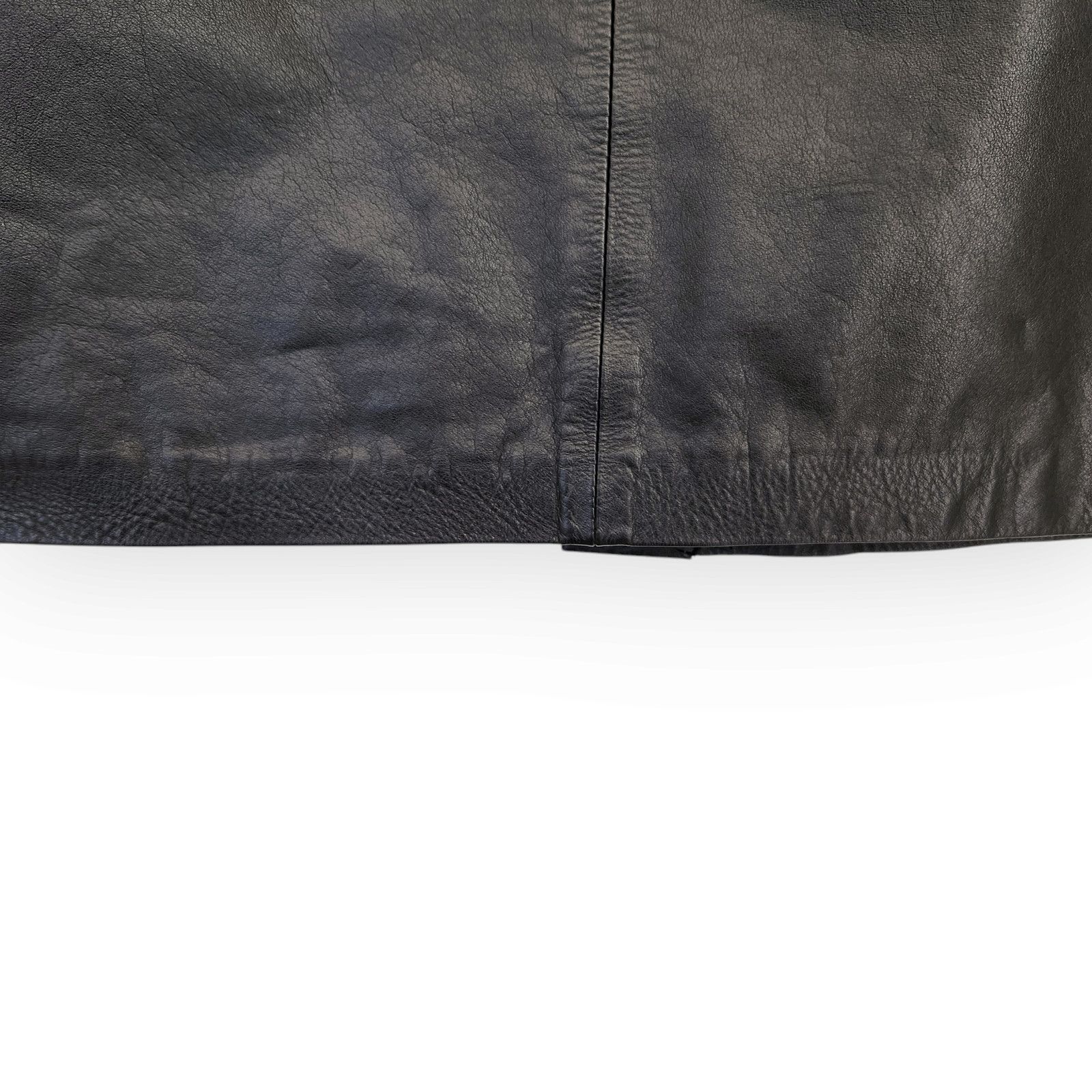 Vintage Vintage CJ Todd Saks Fifth Avenue Leather Pencil Skirt 0 Size 25" / US 0 / IT 36 - 4 Thumbnail