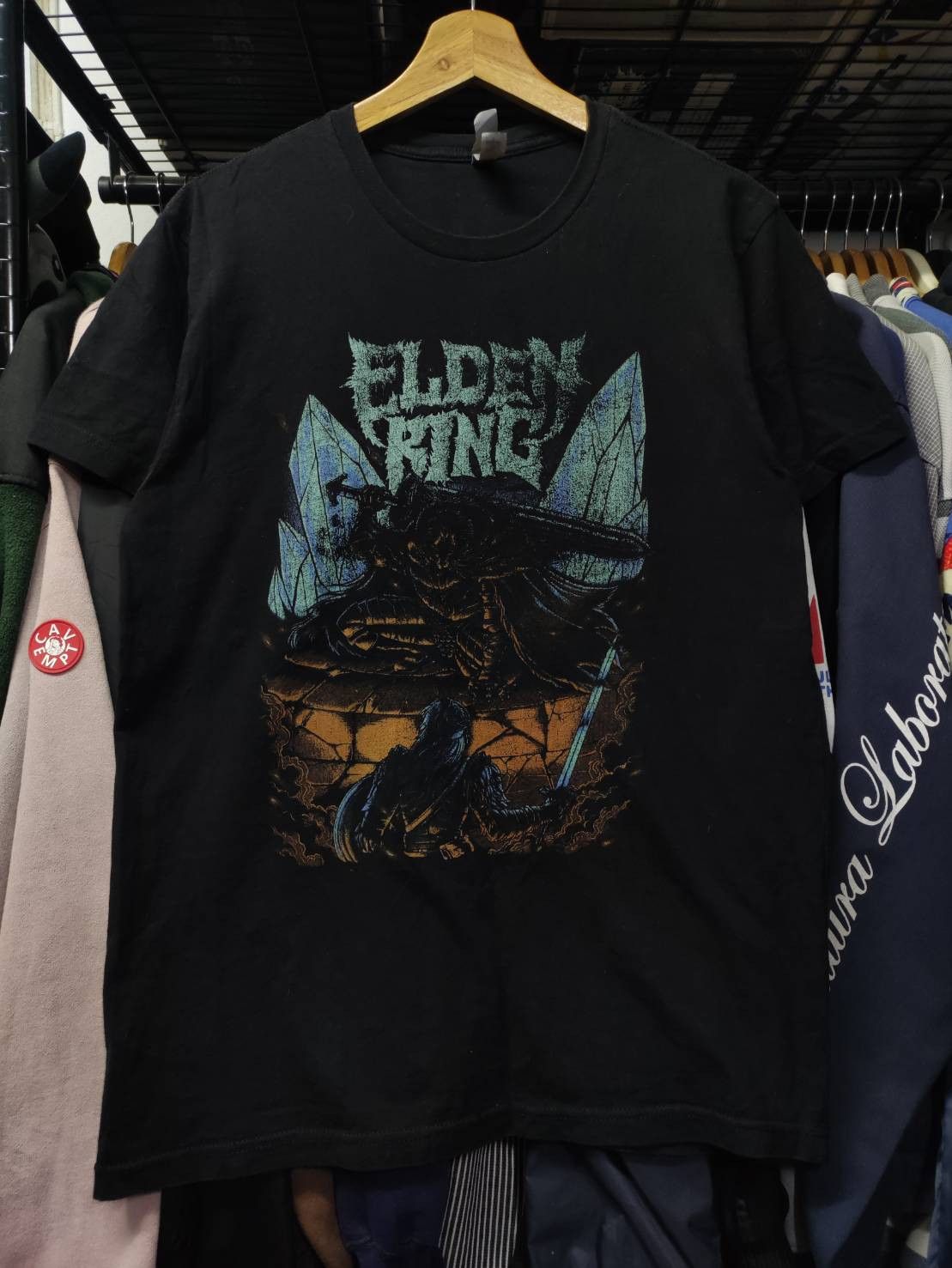 Playstation Elden Ring " The Half Wolf " Art Game Promo T-Shirt Size US M / EU 48-50 / 2 - 2 Thumbnail