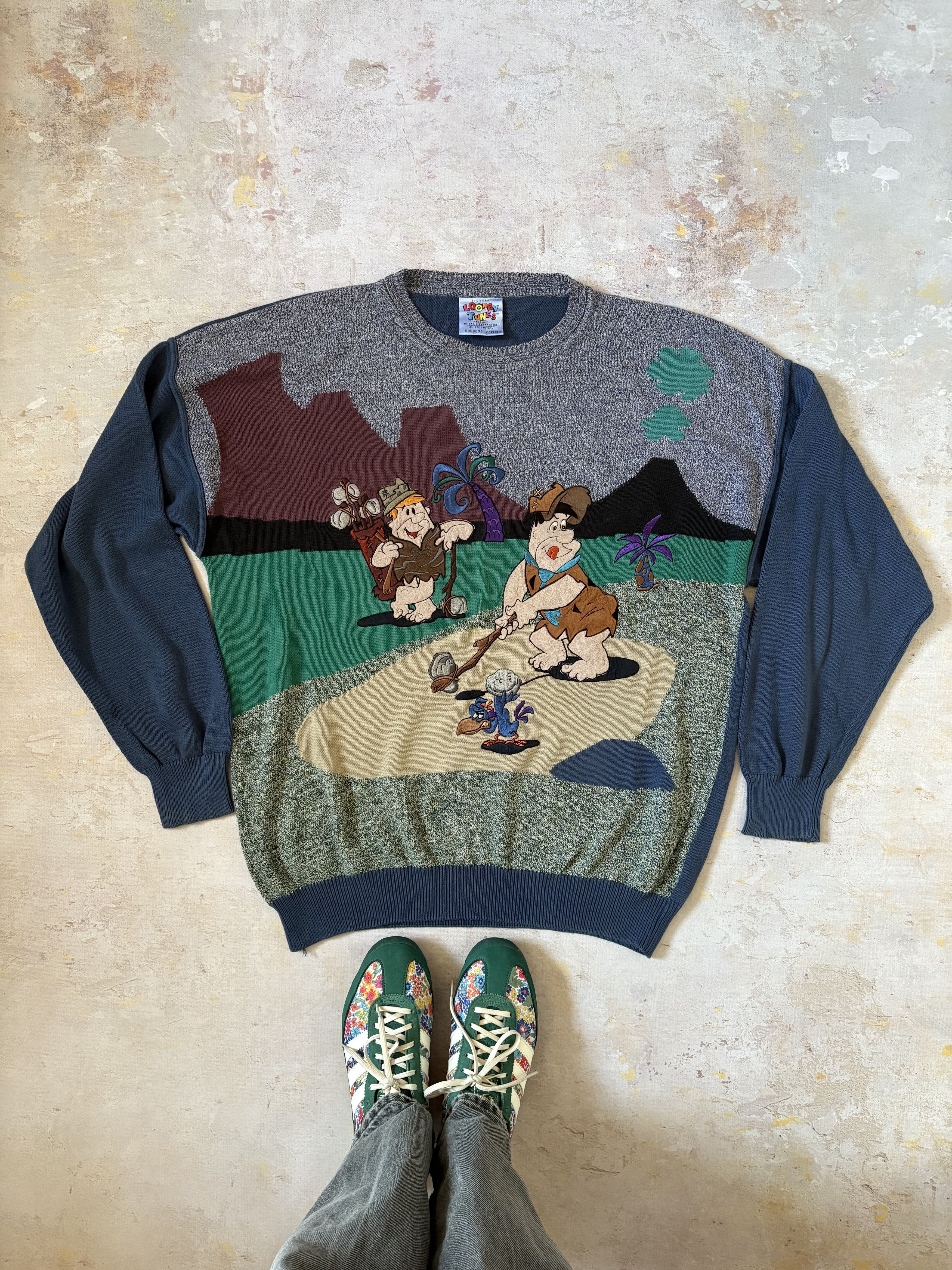 Warner Bros Rare Vintage Sweater: flintstones Warner Bros Size US XL / EU 56 / 4 - 1 Thumbnail