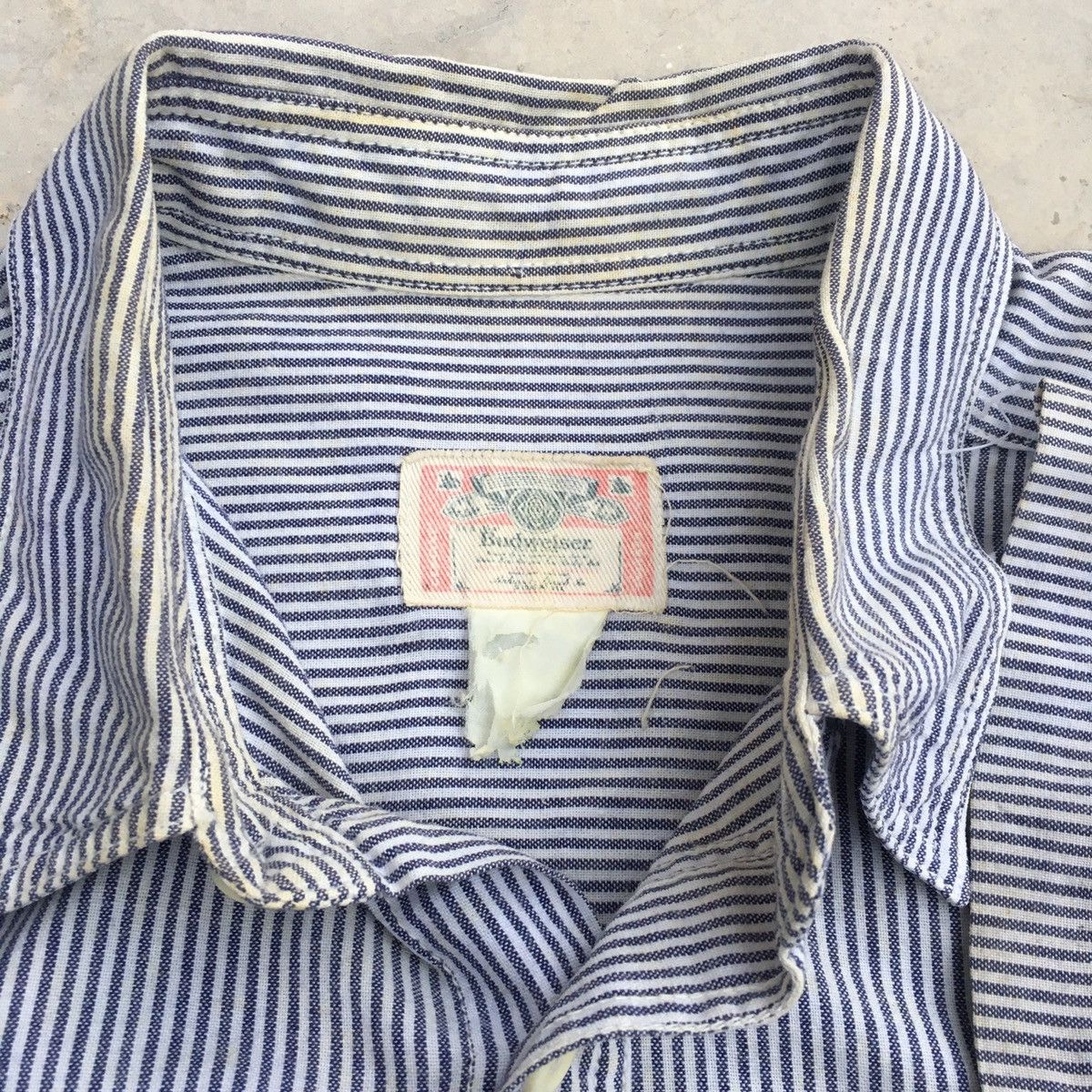 Budweiser Very Rare Vintage BUDWEISER Stripes Button Ups Size US L / EU 52-54 / 3 - 8 Thumbnail