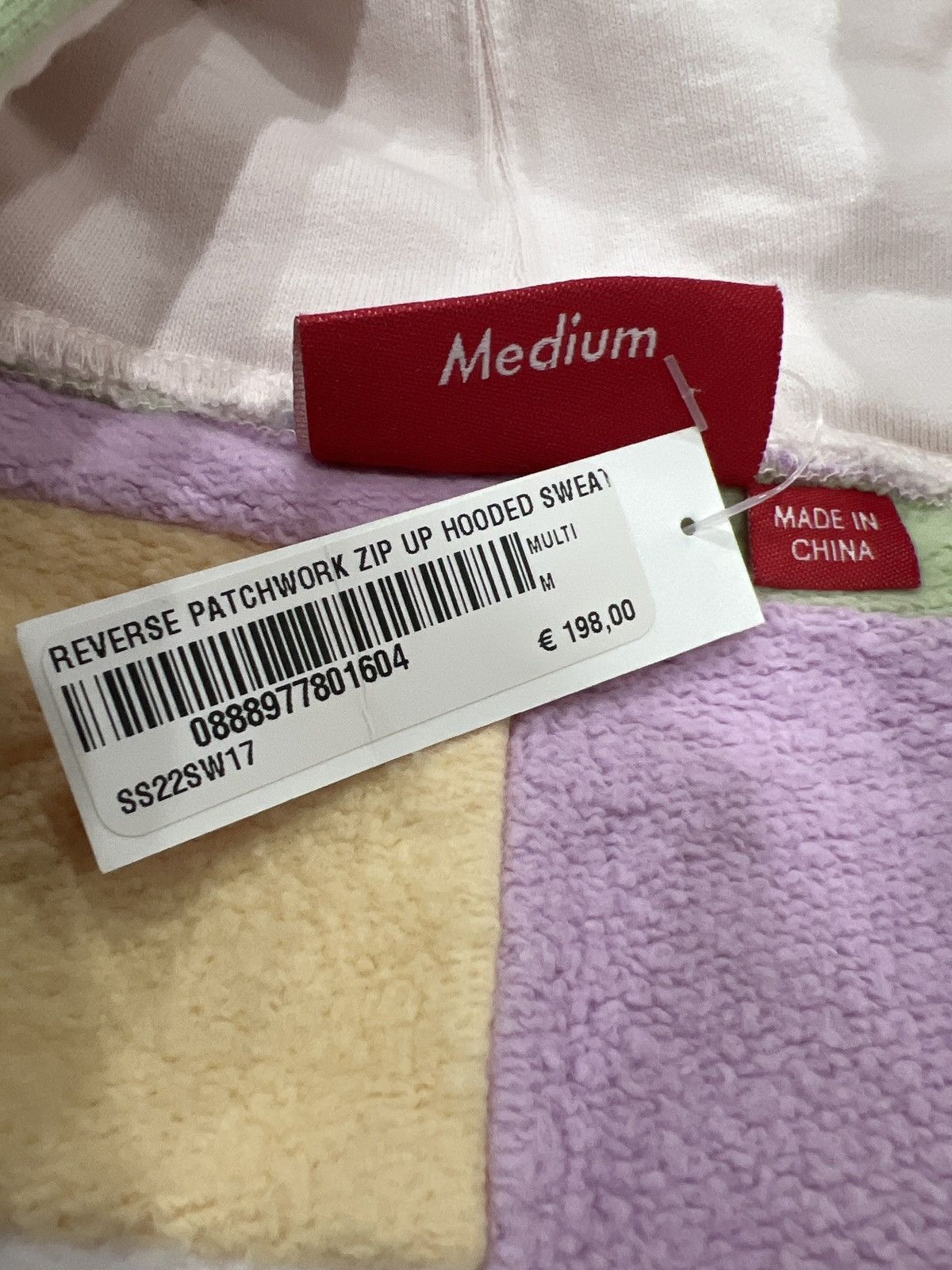 Supreme Supreme Reverse Patchwork Zip Up Sweatshirt Multicolor Size US M / EU 48-50 / 2 - 5 Thumbnail