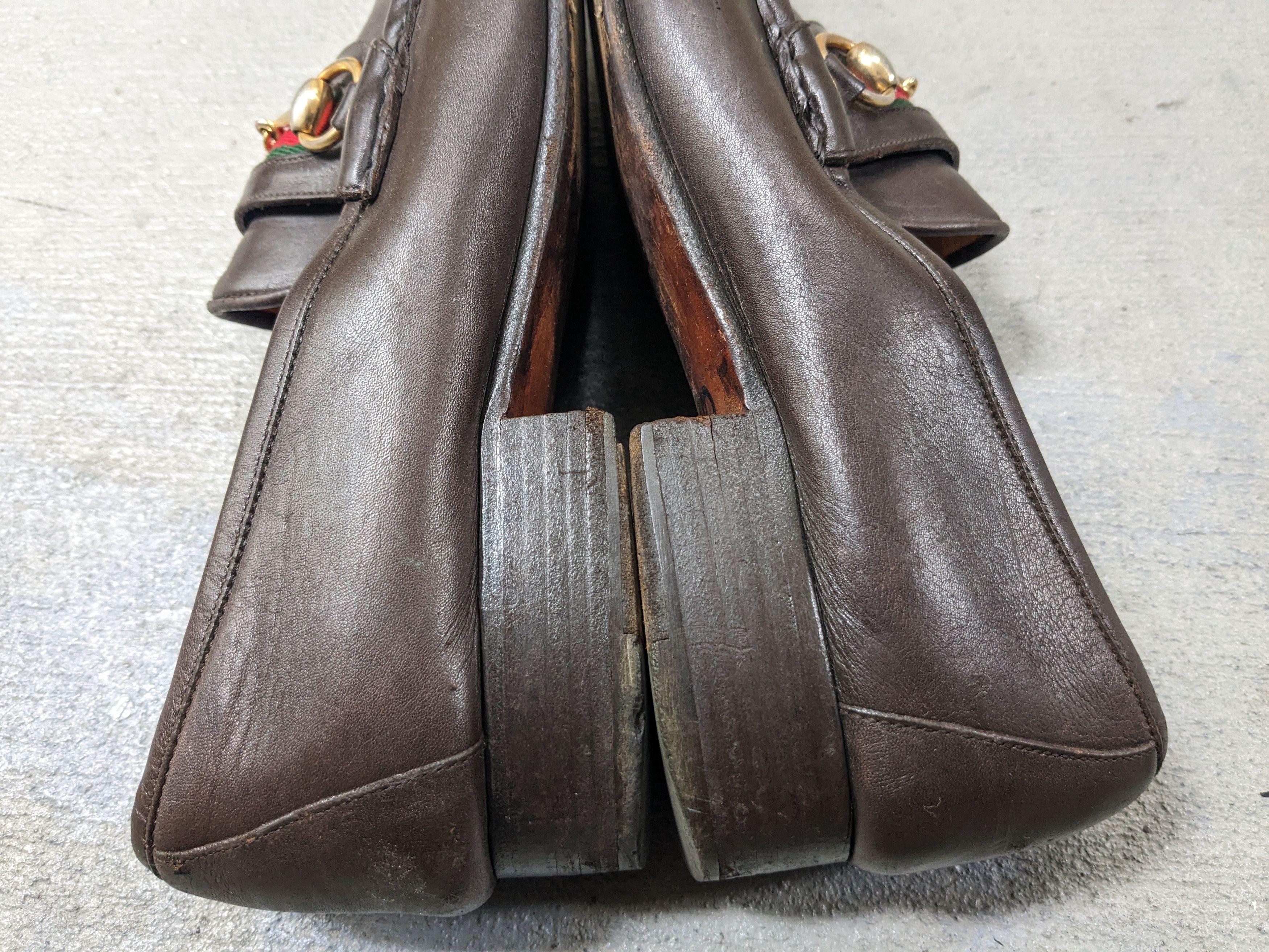Gucci Vintage Gucci Horsebit Loafers Brown 10 Slip Ons Buckle Size US 10 / EU 43 - 10 Thumbnail