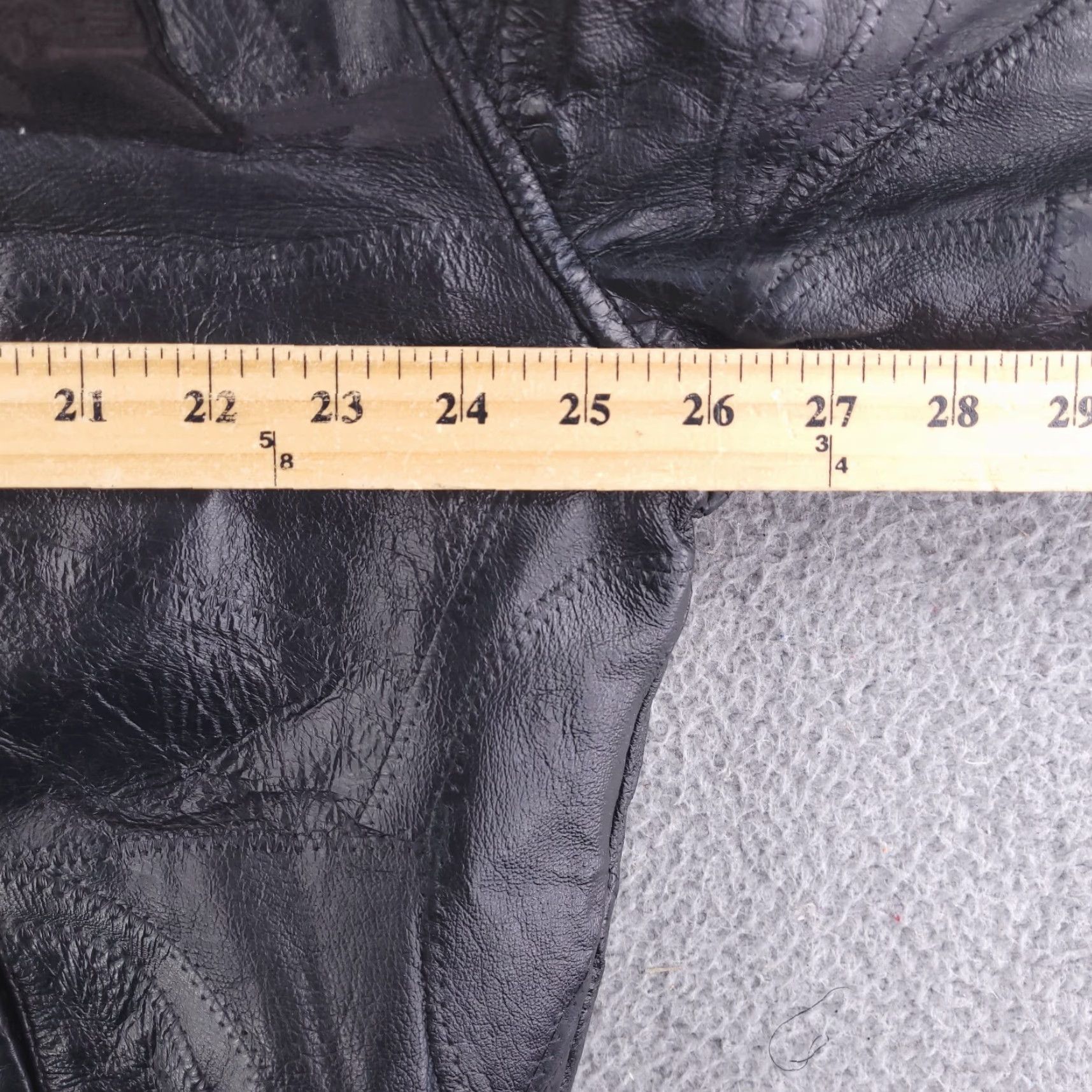 Vintage Golden Leathers Jacket Mens XL Black Real Genuine Patchwork Size US XL / EU 56 / 4 - 6 Thumbnail