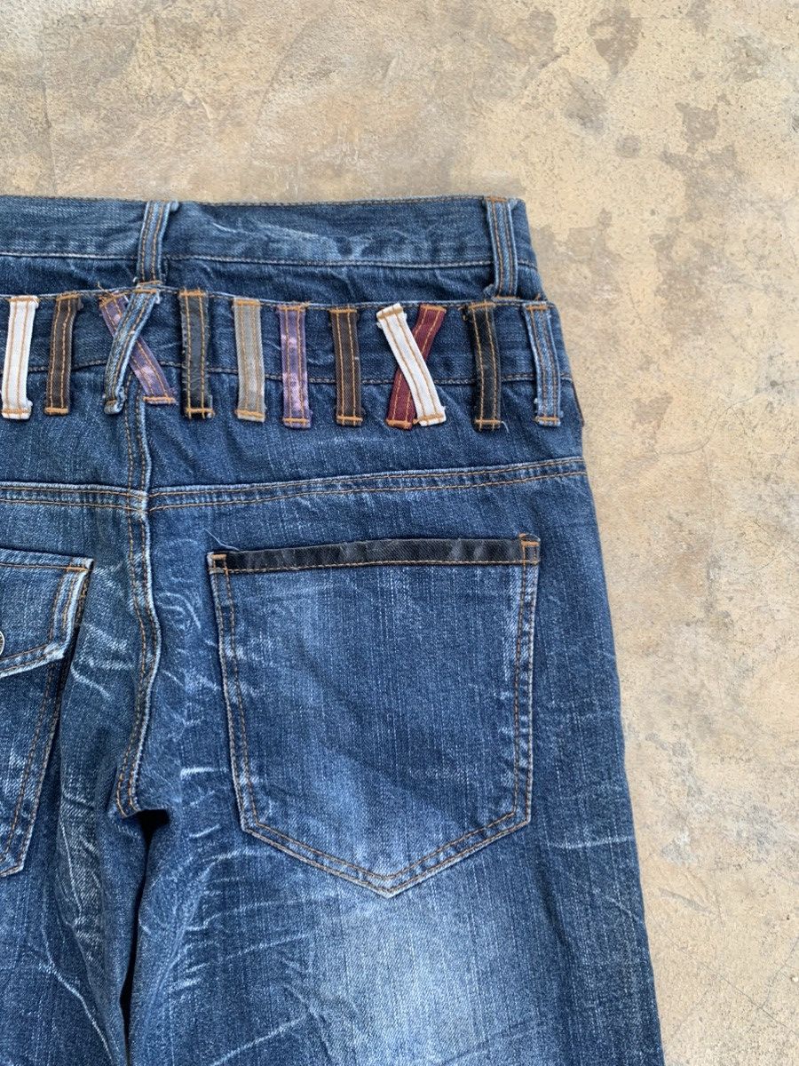Japanese Brand × Kapital × Vintage NYLAUS DOUBLE WAIST RUSTY DISTRESSED DENIM🎌 Size US 29 - 10 Thumbnail