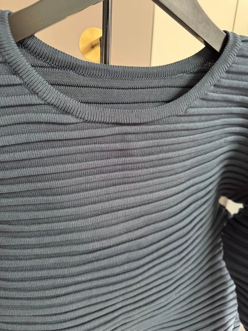 Issey Miyake Issey Miyake size:3 Blue cookie striped pullover Size S / US 4 / IT 40 - 3 Thumbnail