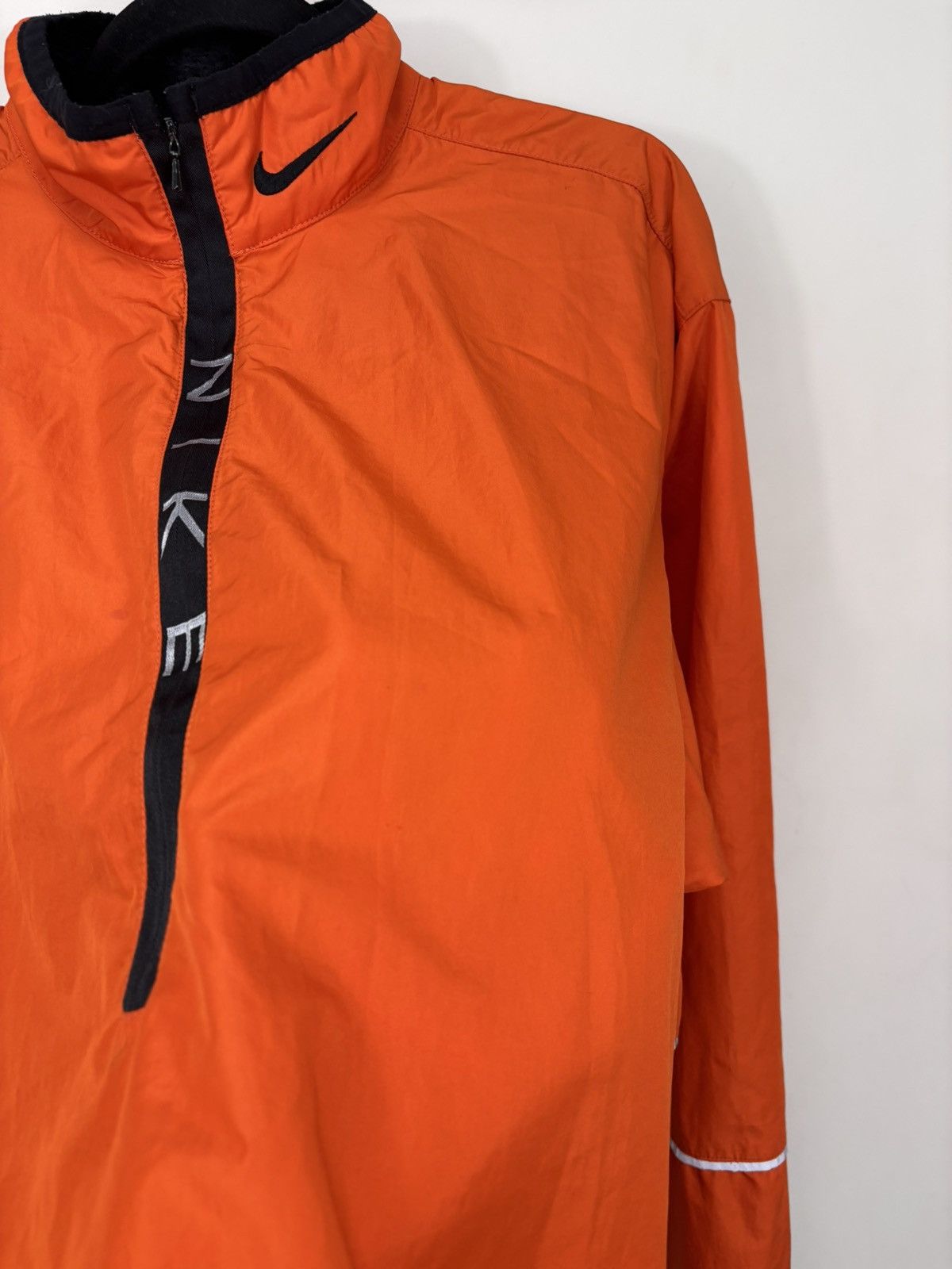 Nike Vintage 1990s Nike Y2K Orange Half Zip Windbreaker Jacket Size US M / EU 48-50 / 2 - 9 Thumbnail