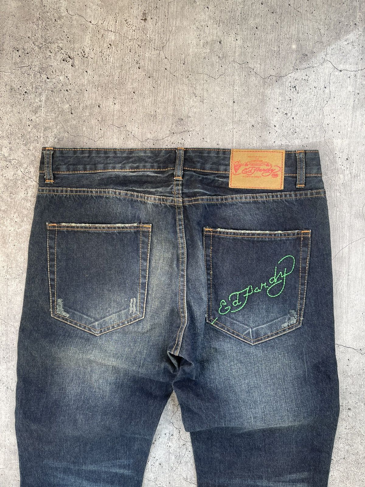 Ed Hardy × Japanese Brand × Vintage Vintage Ed Hardy Jeans Big logo Y2K Size US 36 / EU 52 - 3 Thumbnail