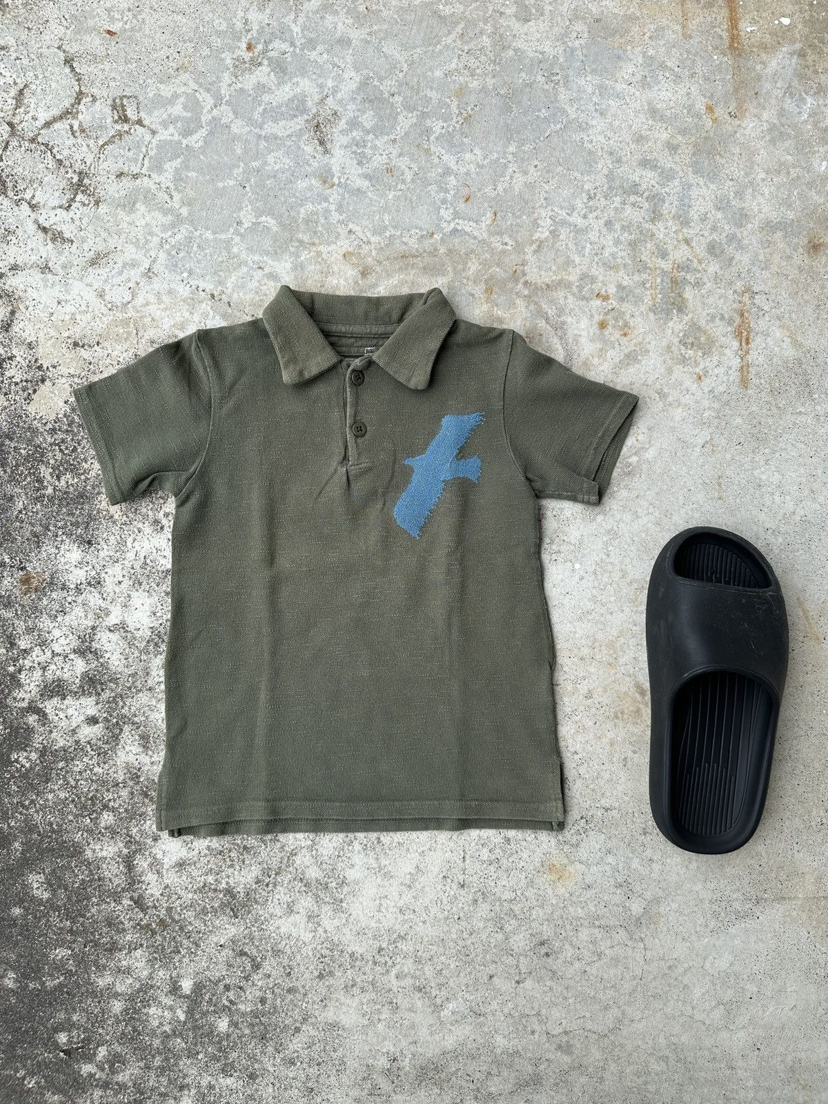Kapital Kid Size Eagle Bird Embroidery Americana Miltary Polo Tee Size US XXS / EU 40 - 8 Thumbnail