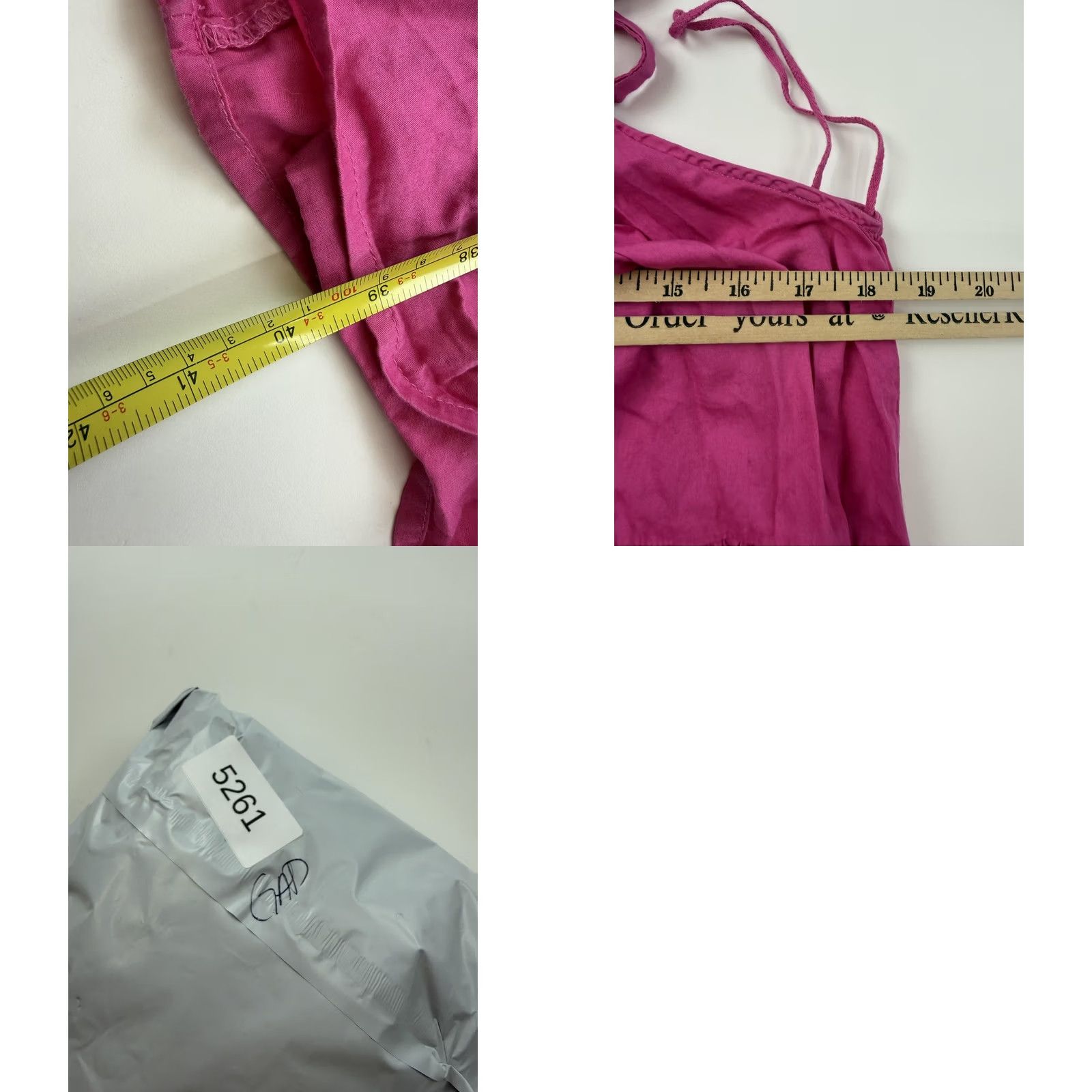 Gap Gap Sundress Womens Large Pink Sleeveless Tiered Adjustable Straps Dress Size L / US 10 / IT 46 - 8 Thumbnail