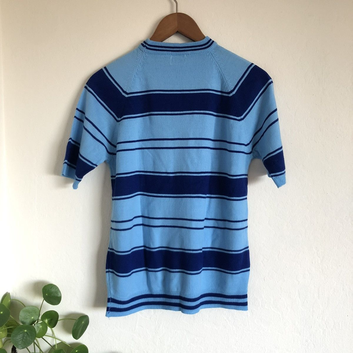 JCPenney × Towncraft × Vintage vintage Towncraft striped sweater shirt knit tee blue mock Size US M / EU 48-50 / 2 - 3 Thumbnail