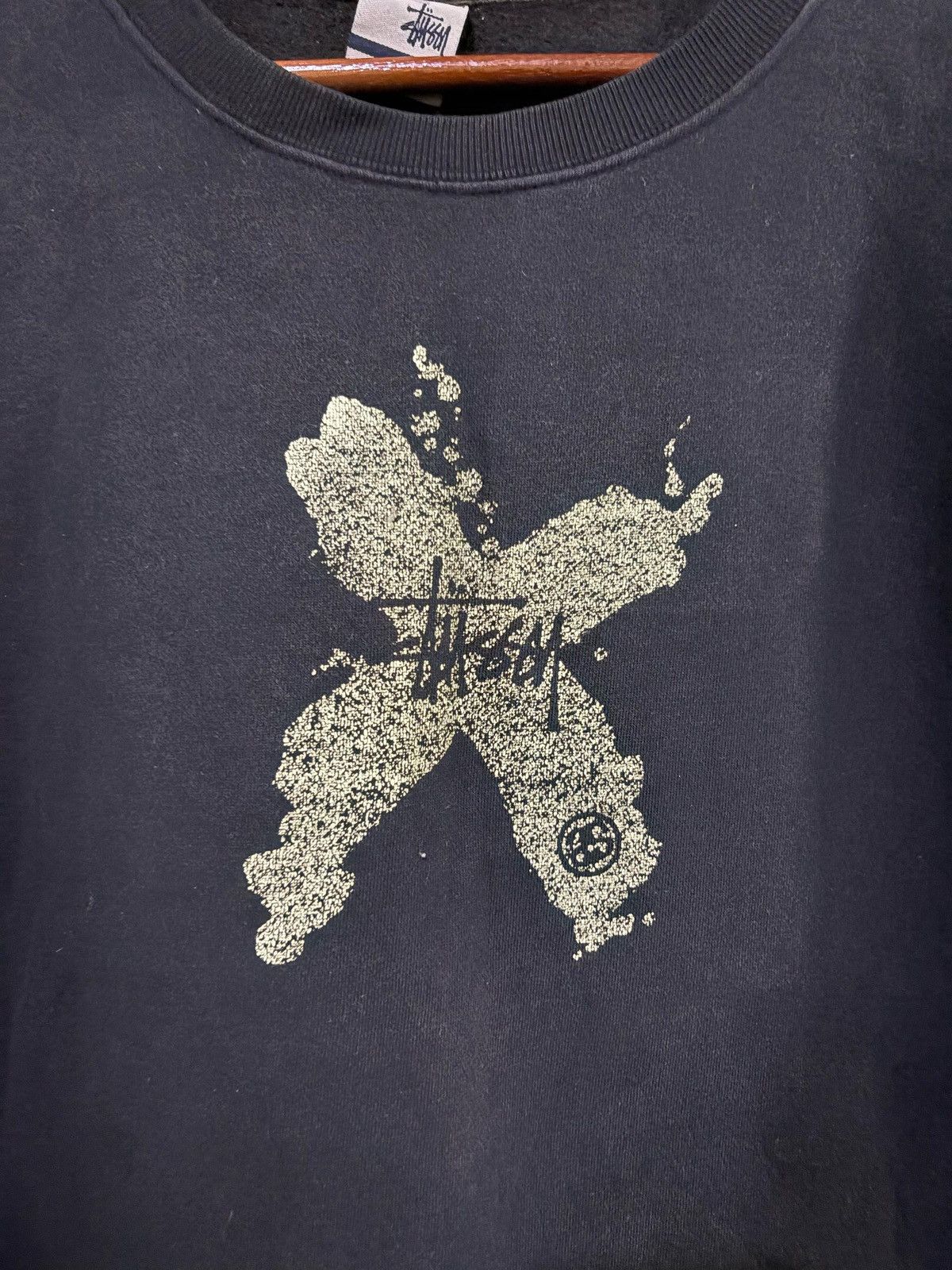 Stussy × Vintage Stussy Sweatshirt Nice Logo Design Rare Design X Logo Size US L / EU 52-54 / 3 - 8 Thumbnail