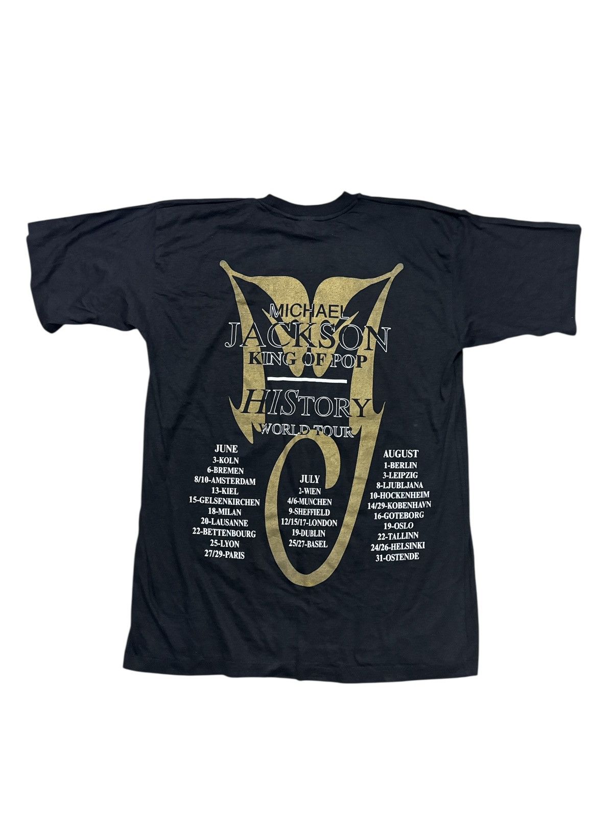 Band Tees 90s MICHAEL JACKSON KING OF POP HISTORY WORLD TOUR SHIRT Size US XXL / EU 58 / 5 - 2 Thumbnail