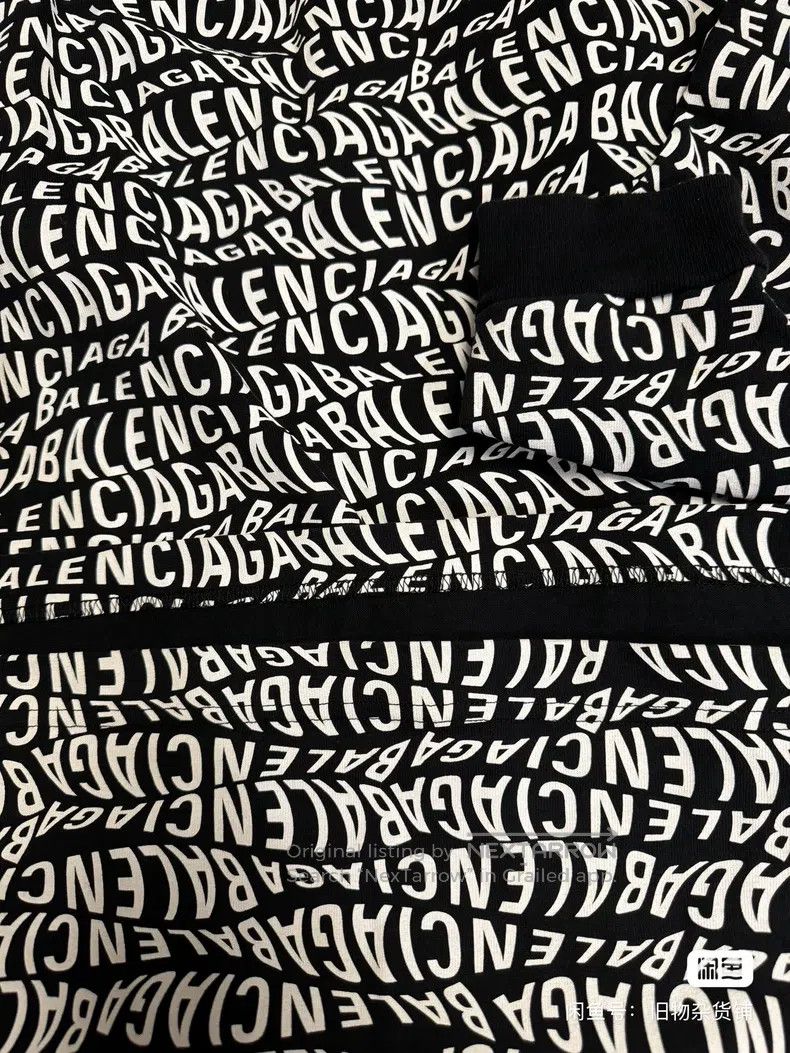 Balenciaga Balenciaga Long Sleeve Full Logo T-Shirt Size US XS / EU 42 / 0 - 4 Thumbnail