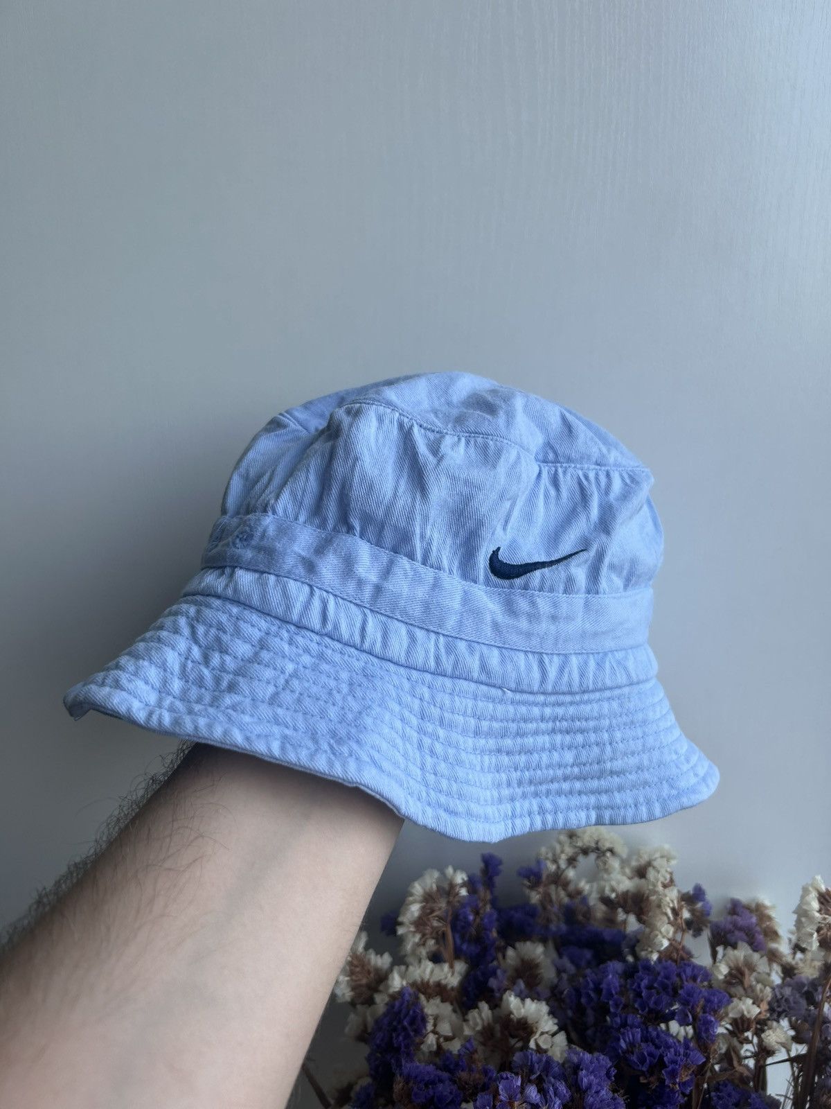 Nike × Vintage Vintage Nike Panama hats cap y2k swoosh Size 26 - 4 Thumbnail