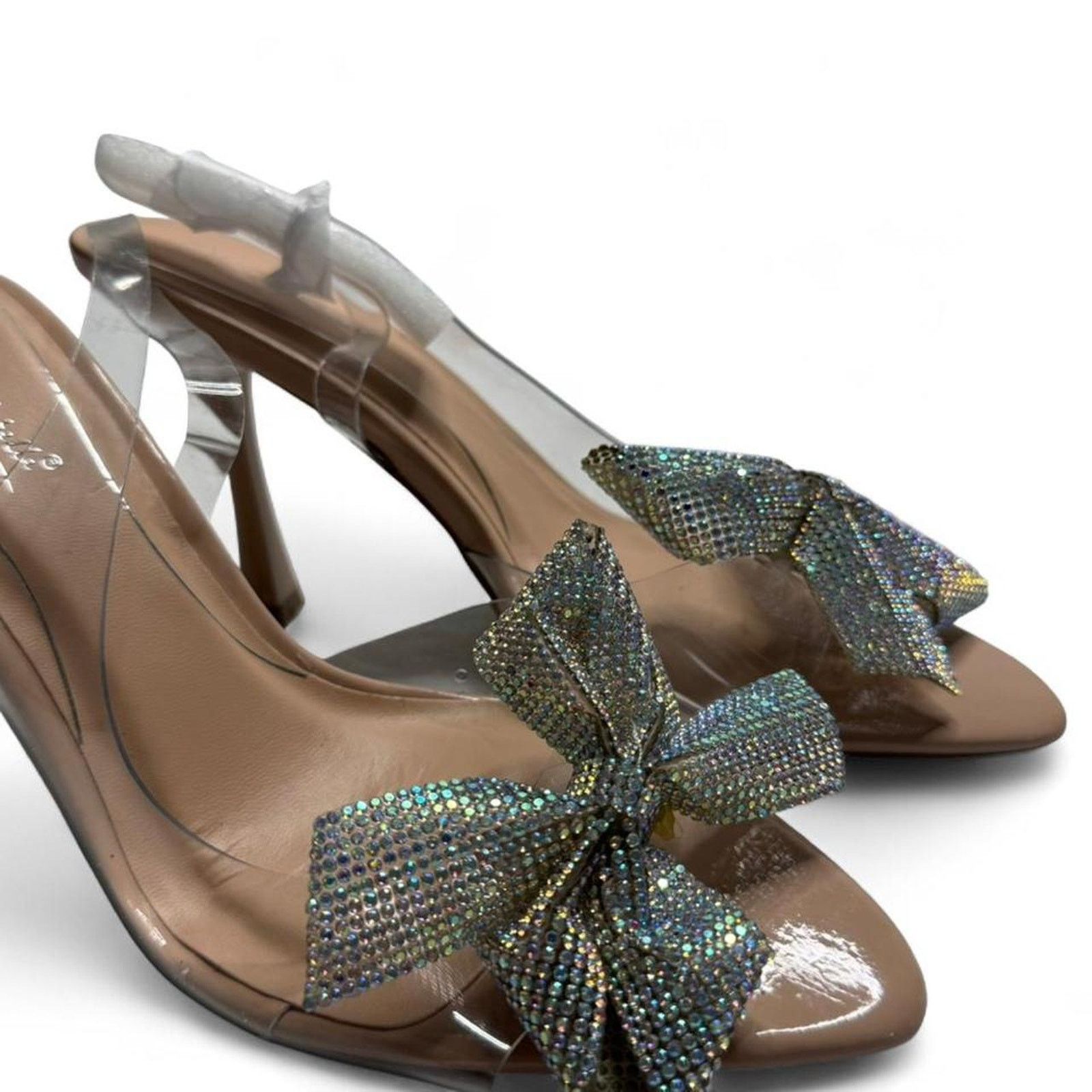Other Anne Michelle clear heels with cute iridescent bows size 6.5 Size US 6.5 / IT 36.5 - 2 Thumbnail