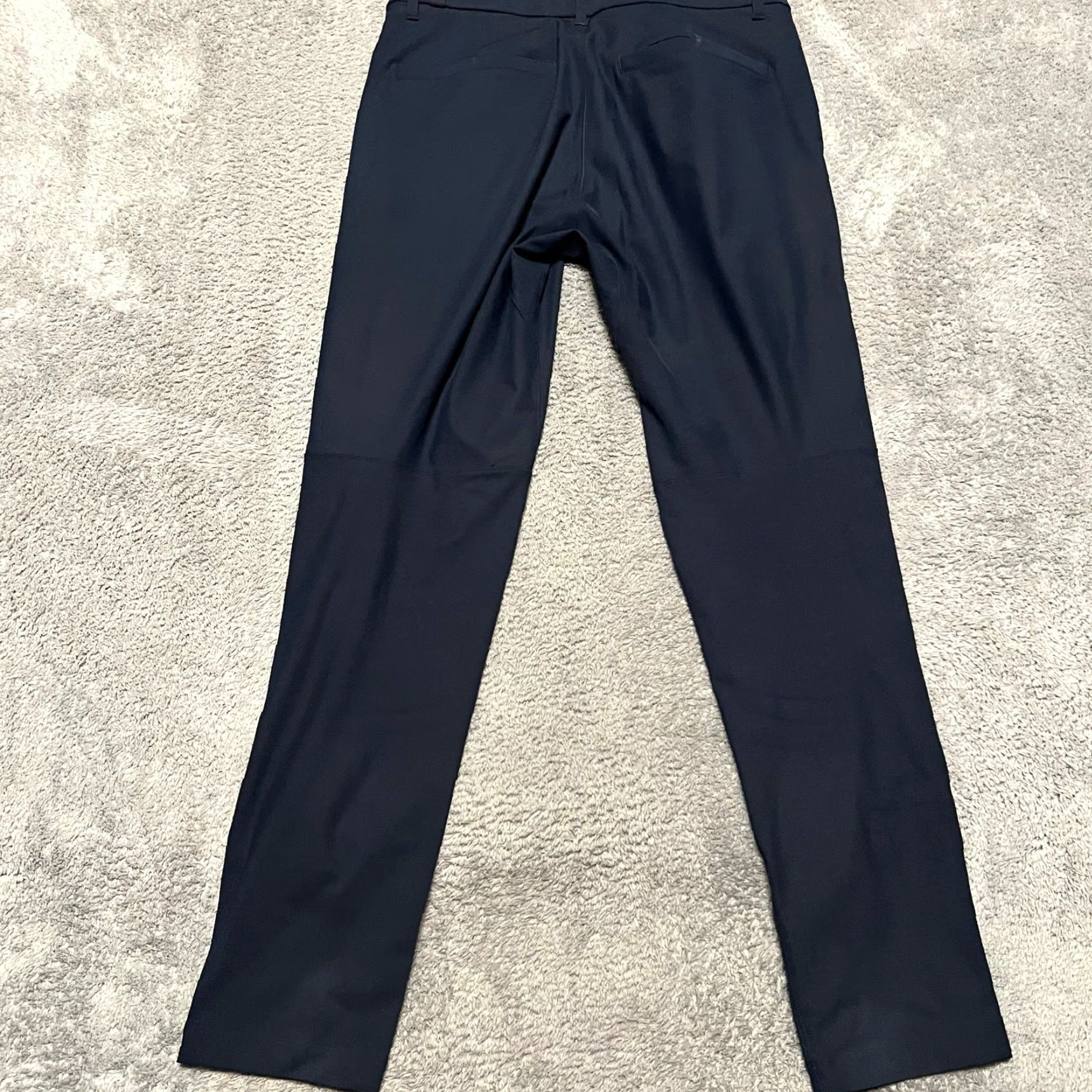 Lululemon Lululemon Commission Pant Mens 31 Slim Warpstreme Chino Blue M5439S Regular 31x31.5 Mens Blue Chino Slim Warpstreme Size US 31 - 3 Thumbnail