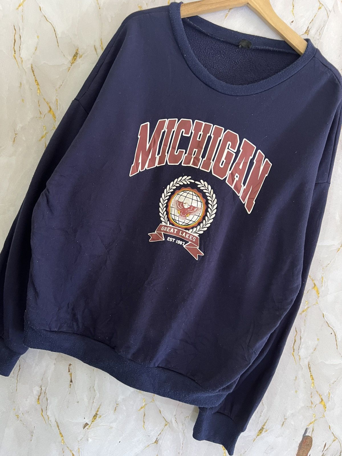 Shein MICHIGAN SWEATSHIRT Size US L / EU 52-54 / 3 - 5 Thumbnail