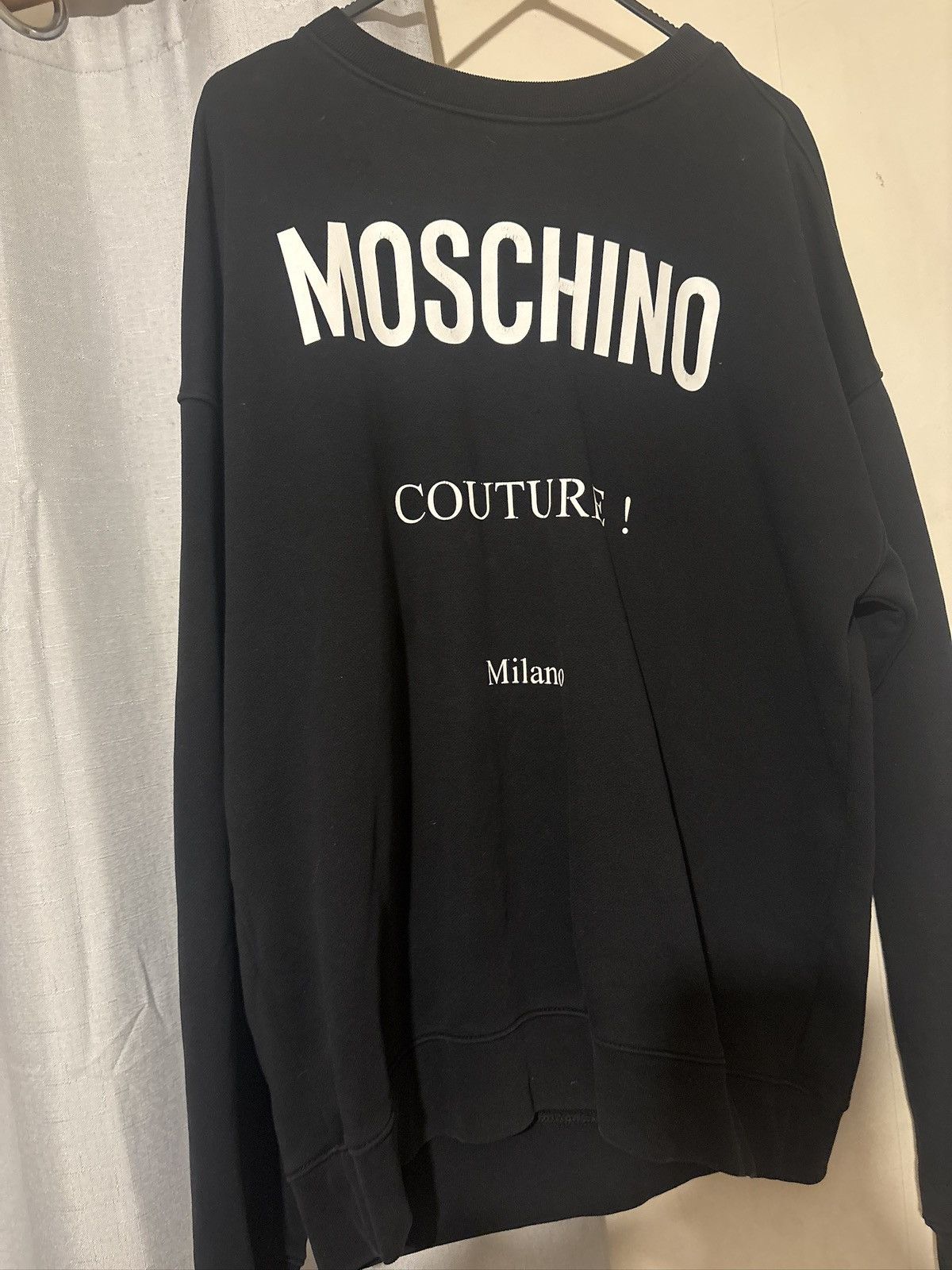 Moschino Moschino Couture! Milano Sweatshirt – Black Size US M / EU 48-50 / 2 - 1 Thumbnail