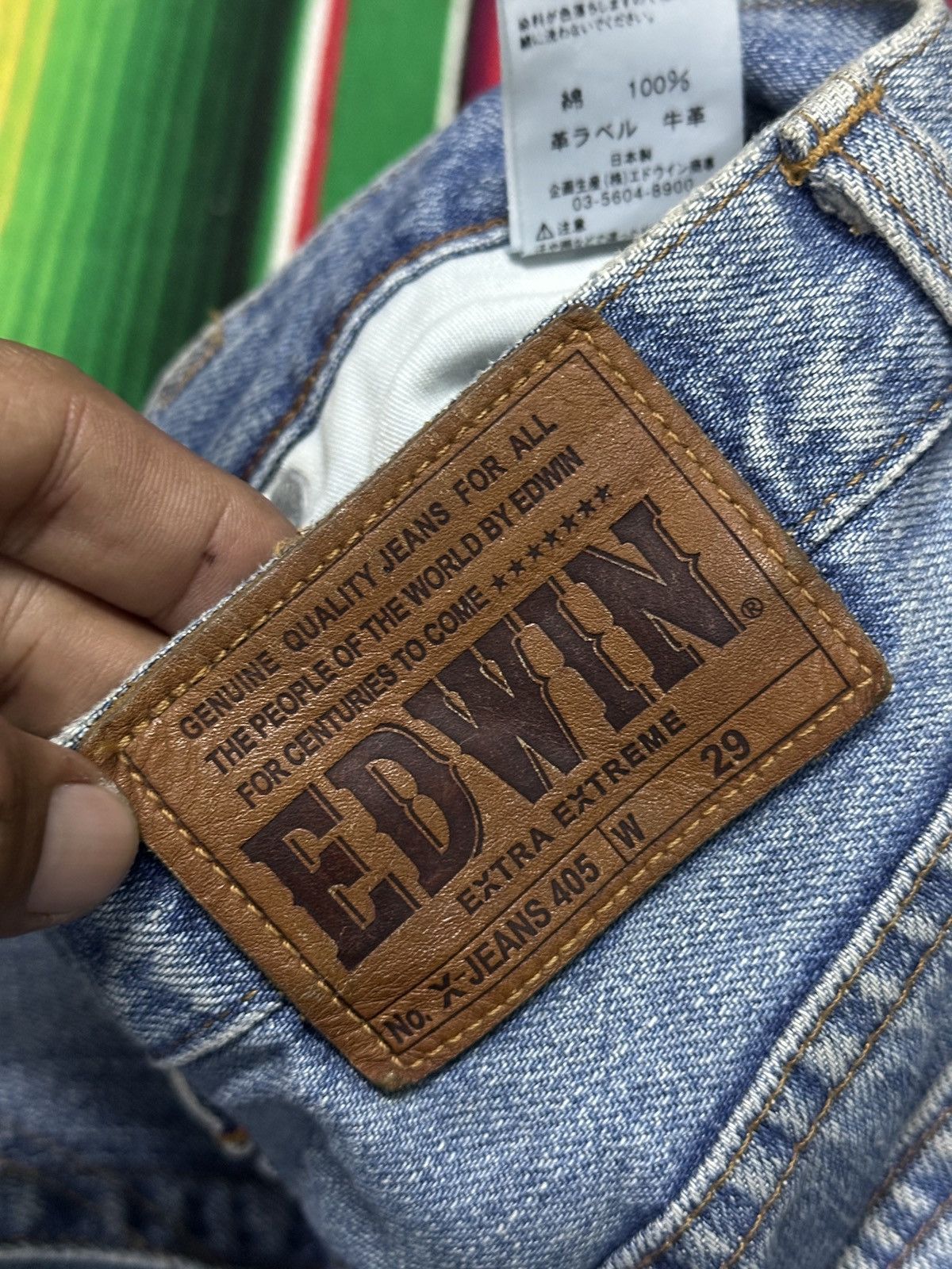 Vintage Vintage Edwin x Jeans 405 Extra Extreme Loose Style💥 Size US 30 / EU 46 - 7 Thumbnail