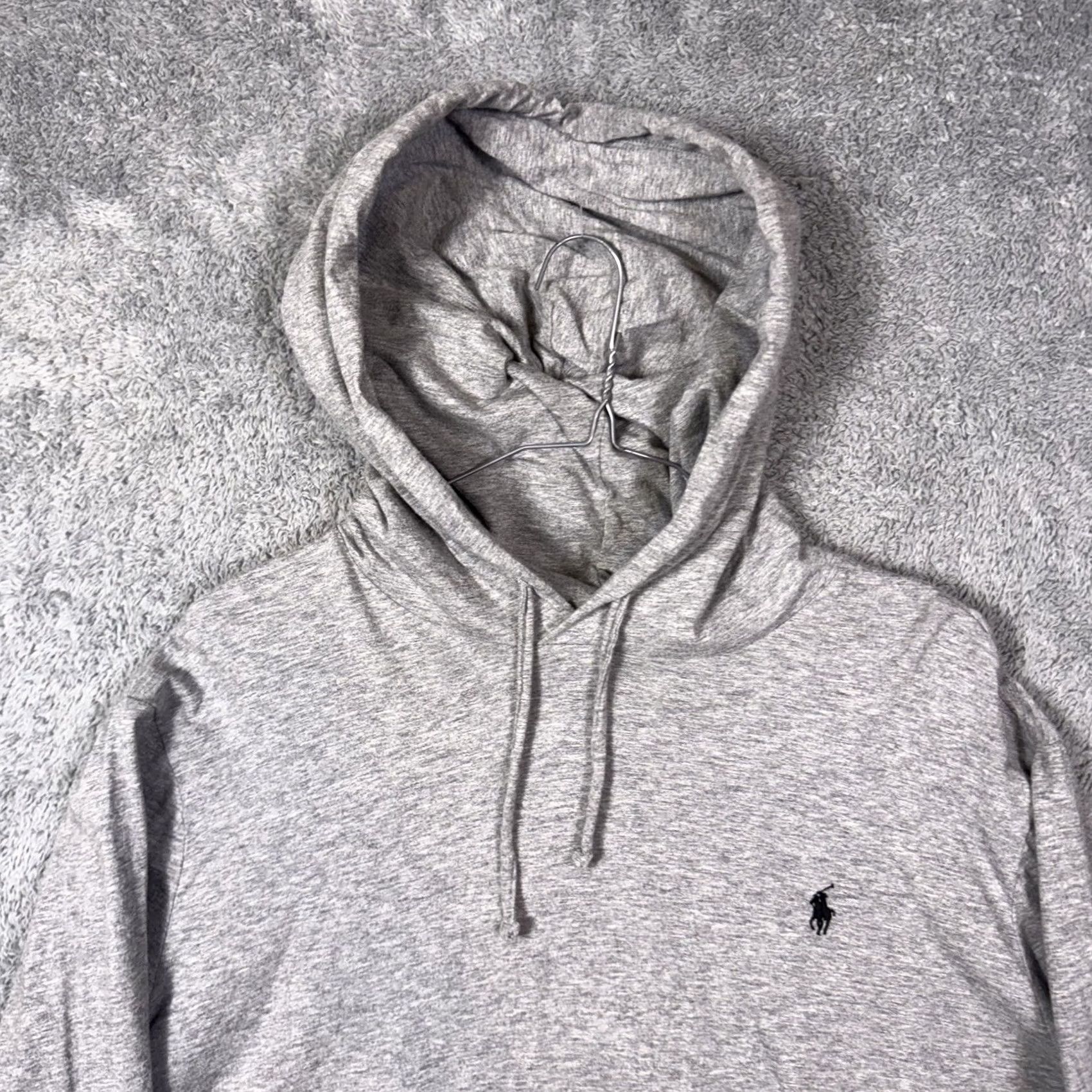 Polo Ralph Lauren Polo Ralph Lauren Hoodie Mens XL Pullover Sweatshirt Lightweight Heather Gray Size US XL / EU 56 / 4 - 4 Thumbnail